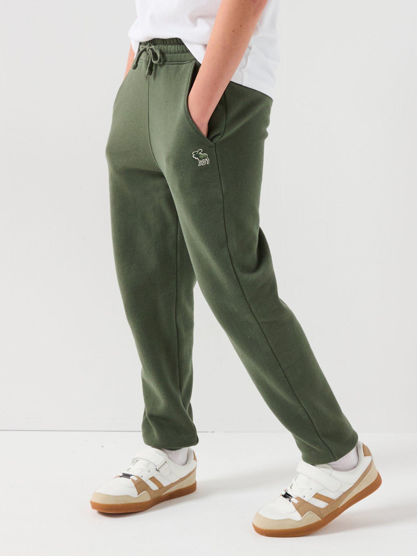 Abercrombie & Fitch Boys Essential Fleece Jogger - Green