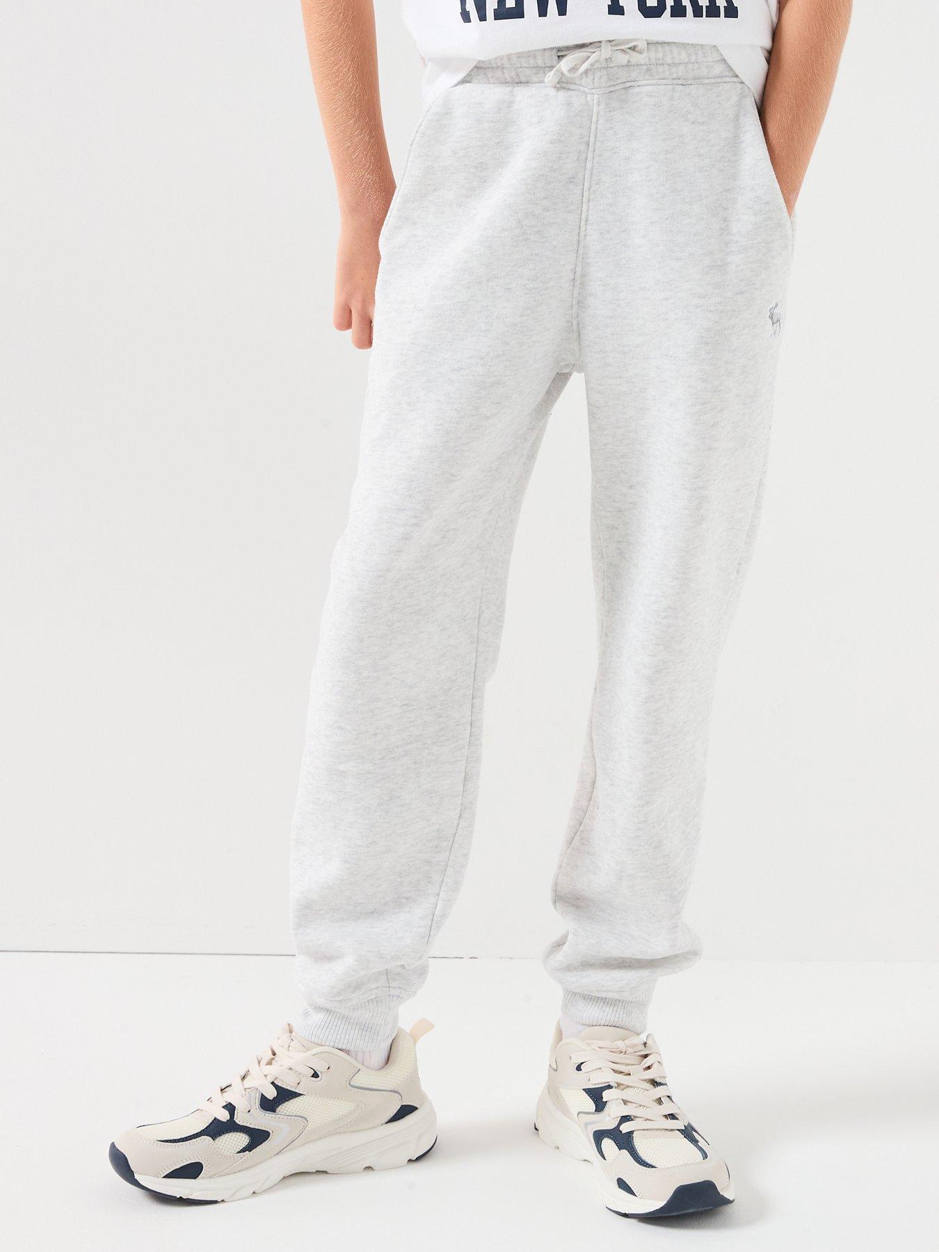 Abercrombie & Fitch Boys Essential Fleece Jogger - Grey