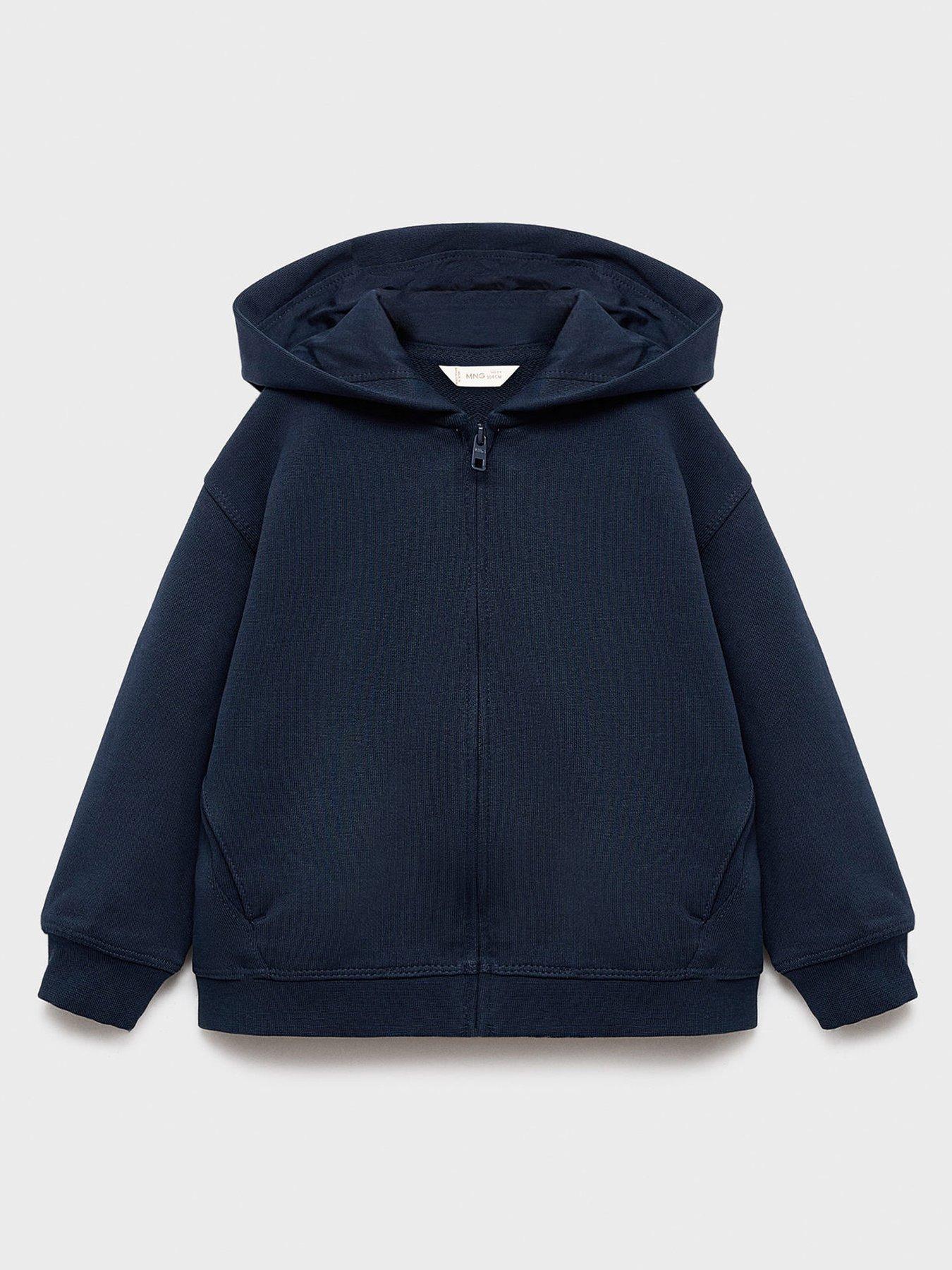 undefined Younger Boys Zip Through Hoody - Navy