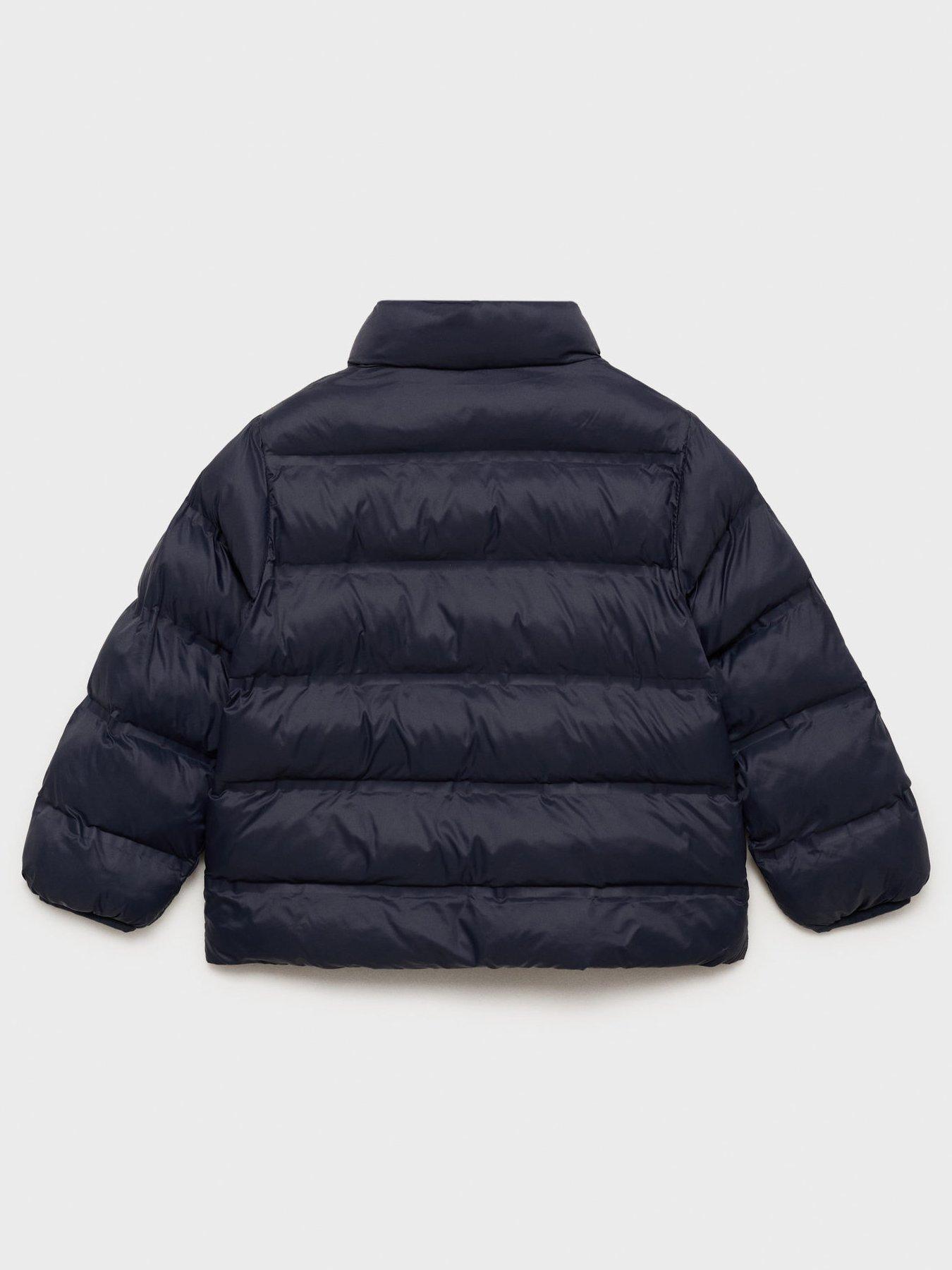 Image 3 of 4 of Mango Younger Boys Padded Coat - Navy