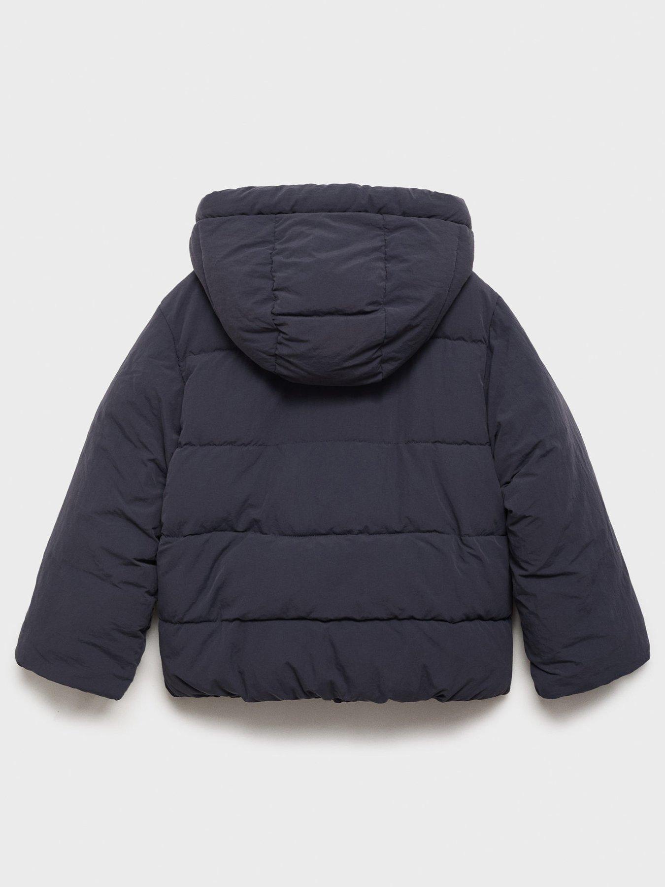 Image 2 of 4 of Mango Girls Padded Coat - Navy