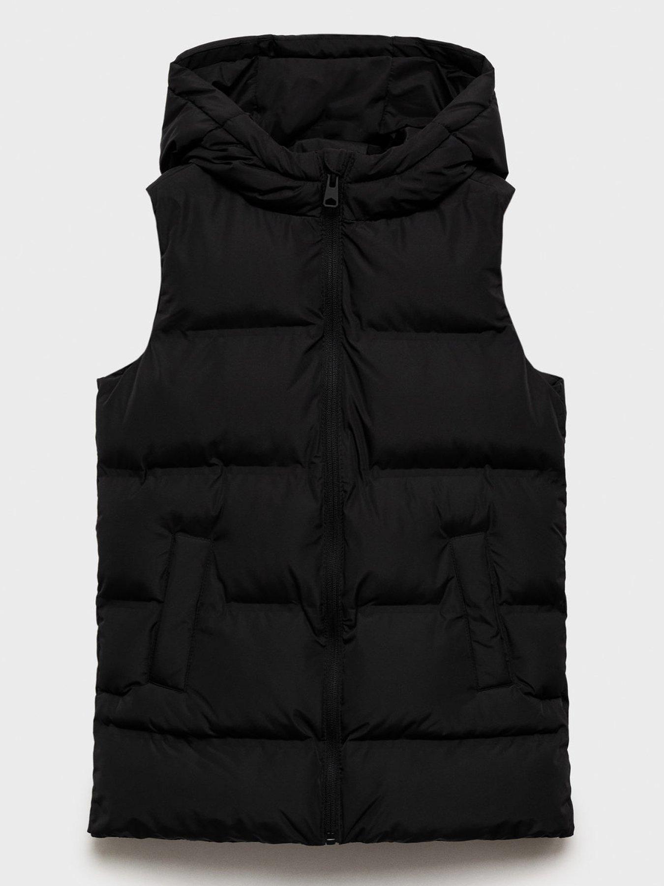 undefined Girls Hooded Gilet - Black