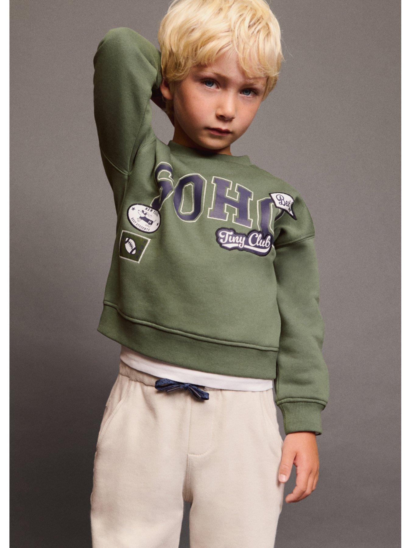 Mango Younger Boys Soho Co-Ord Sweat - Green