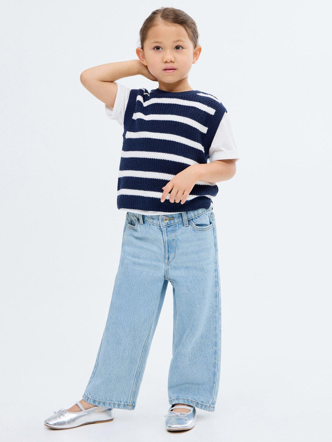 undefined Younger Girls Wide Jeans - Light Blue