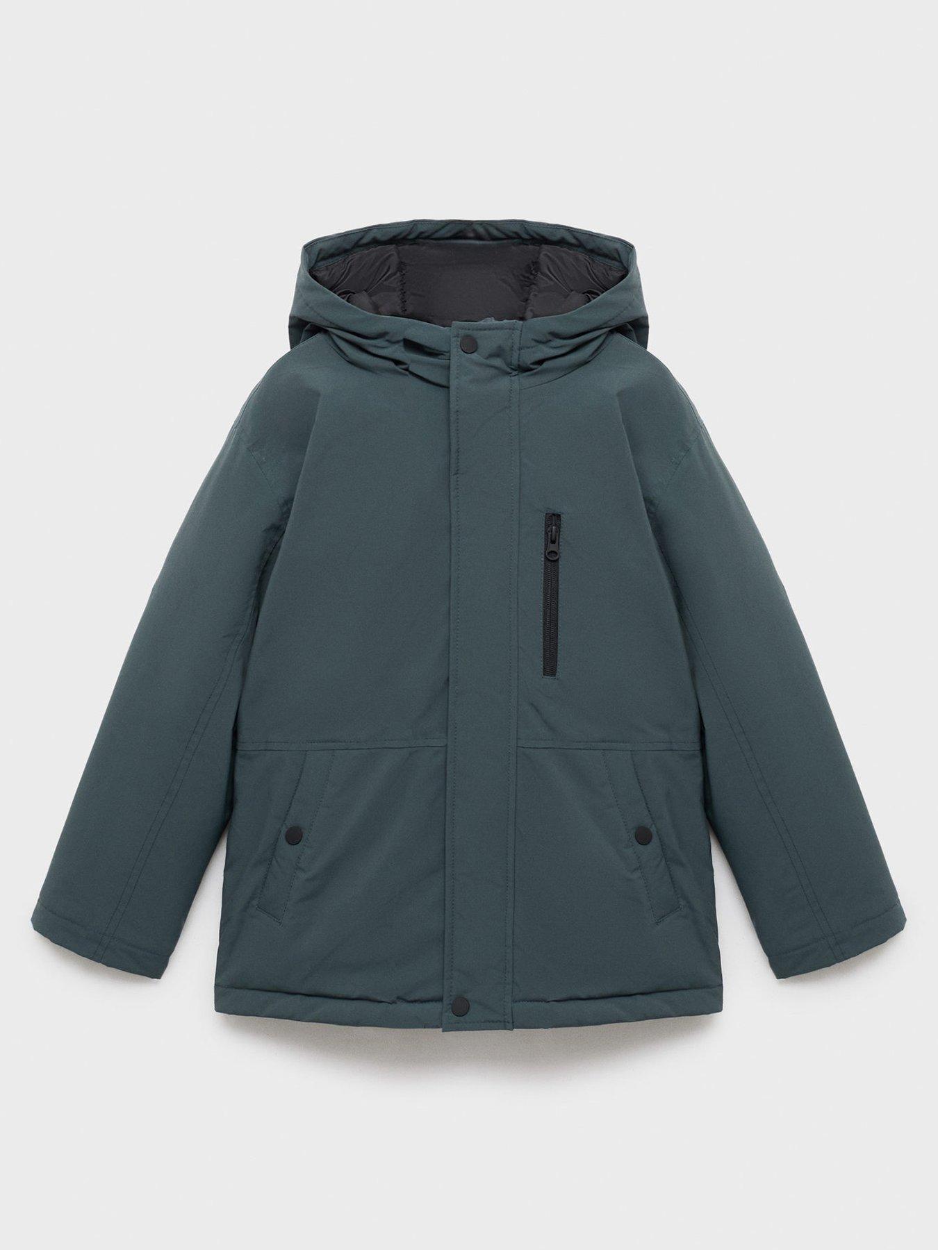 undefined Boys Hooded Coat - Dark Blue