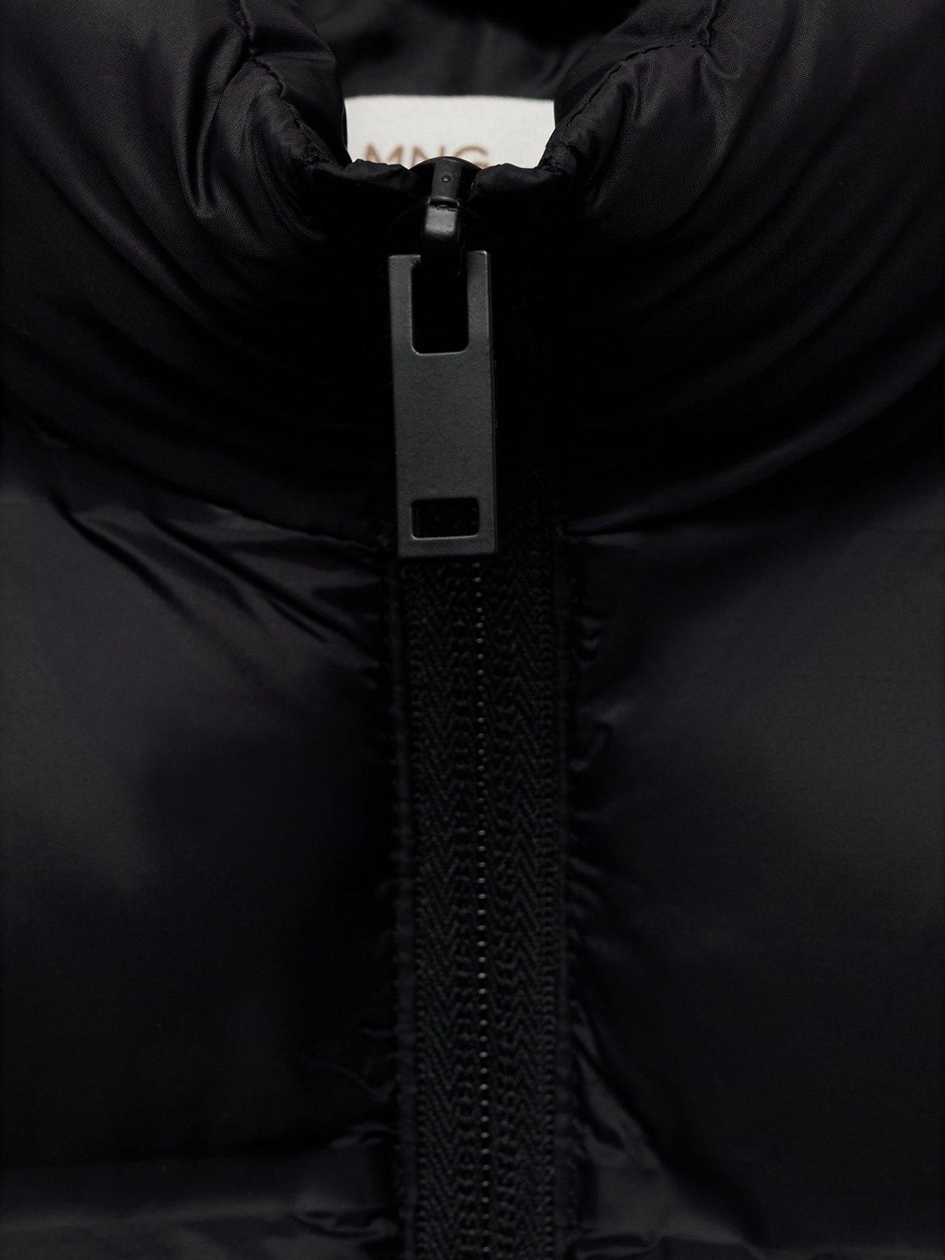 Image 4 of 4 of Mango Boys Quilted Coat - Black