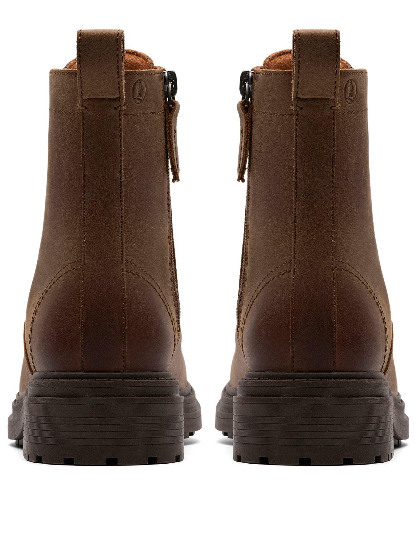Image 3 of 6 of Clarks Wide Fit Orinoco3 Style Ankle Boots - Brown
