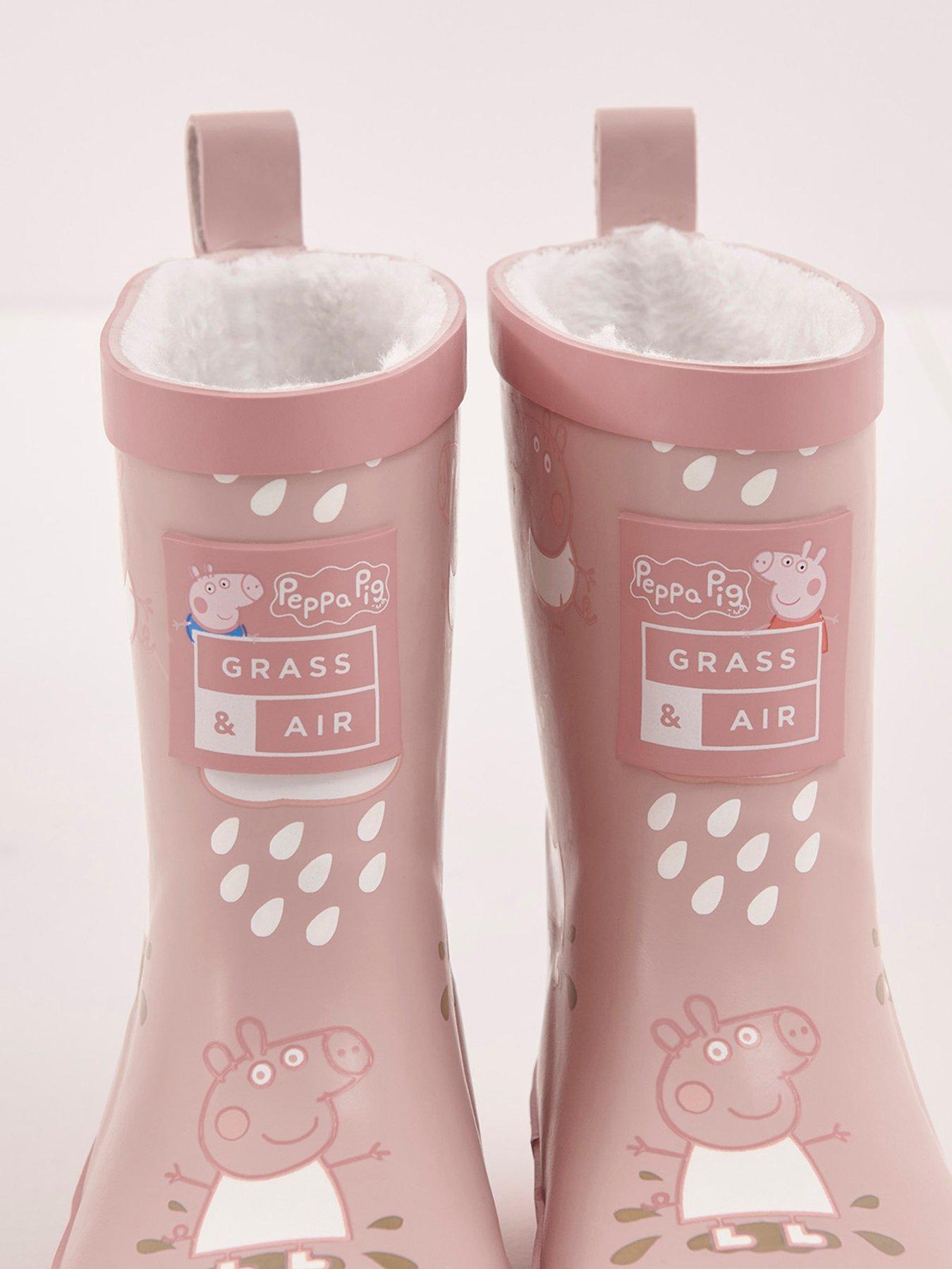 Image 3 of 4 of Grass & Air Infant/ Junior Peppa Pig Colour-revealing Winter Wellies