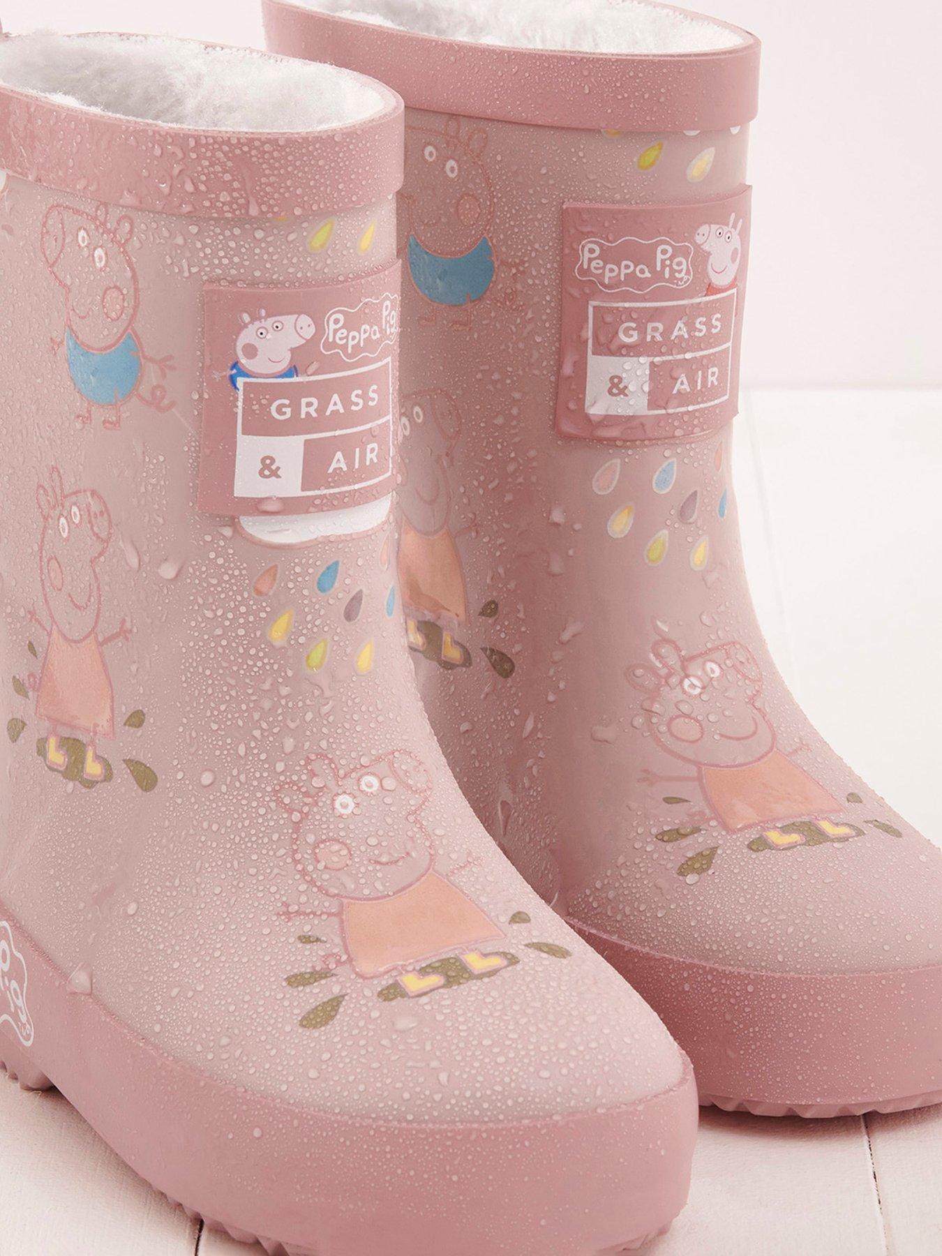 Image 4 of 4 of Grass & Air Infant/ Junior Peppa Pig Colour-revealing Winter Wellies