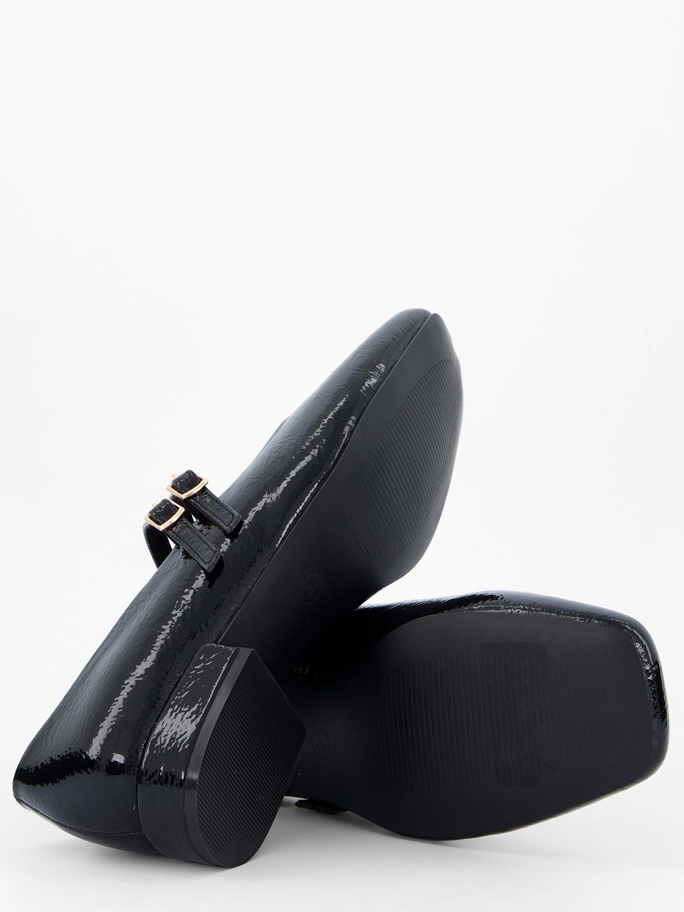 The Very Collection Extra Wide Fit Mary Jane Shoe - Black | Very