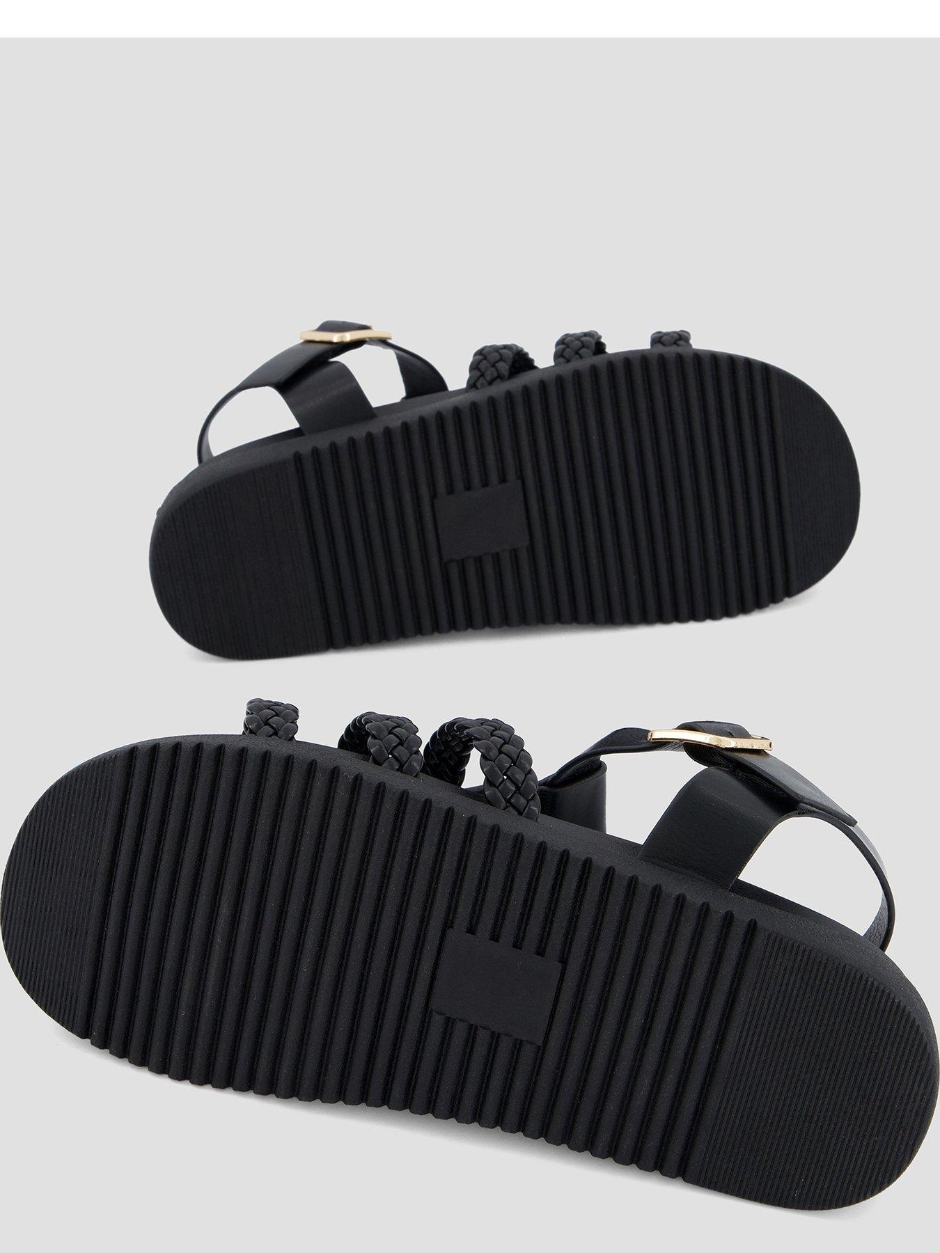 The Very Collection Extra Wide Fit Gladiator Sandal - Black | Very