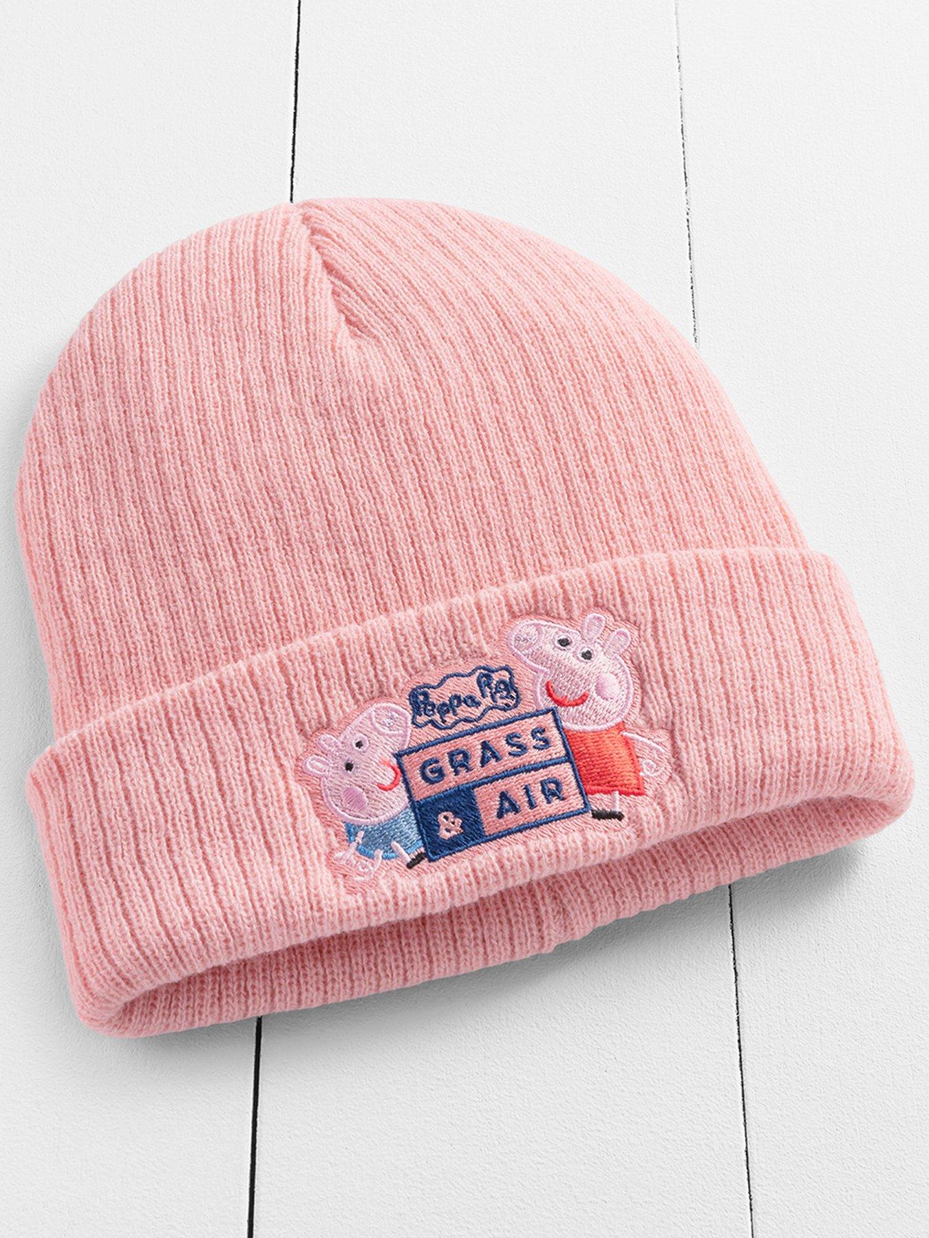 Image 1 of 5 of Grass & Air Infant/ Junior Peppa Pig Lined Beanie - Pink