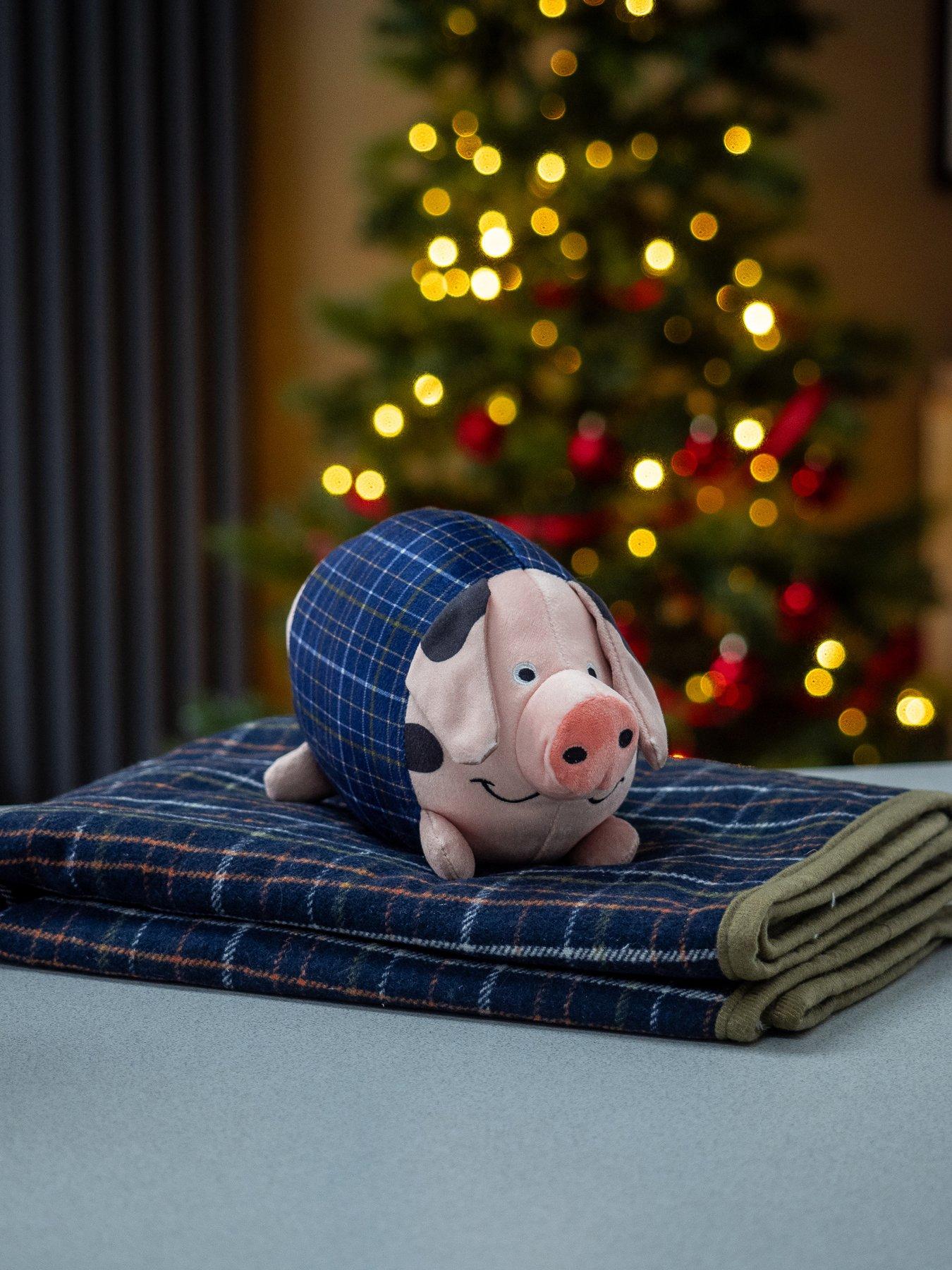 undefined Pig-In-Blanket & Comforter - Navy Check