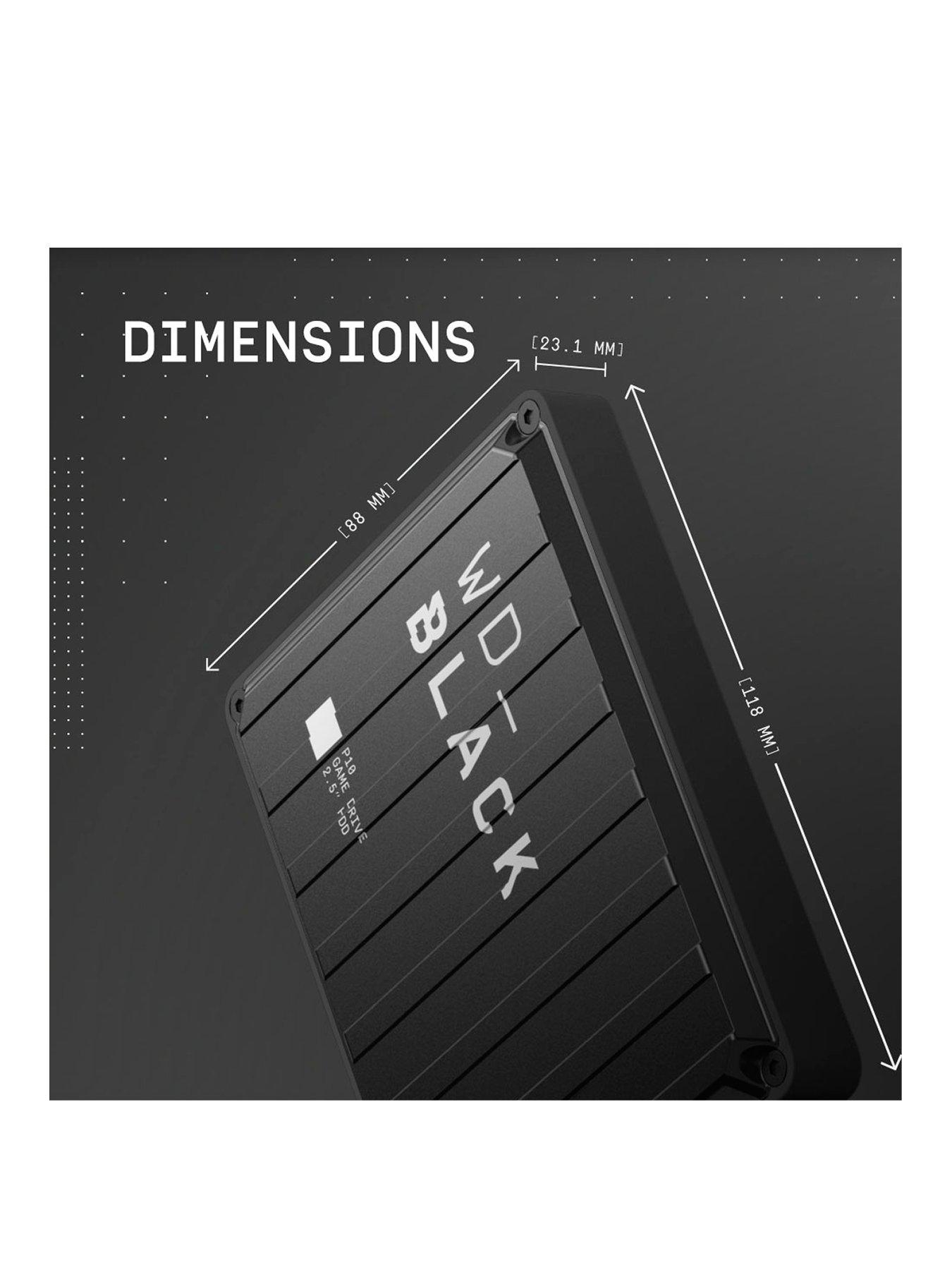 Image 1 of 1 of Western Digital WD Black P10 Portable External Game Drive -&nbsp;6 TB (Black)