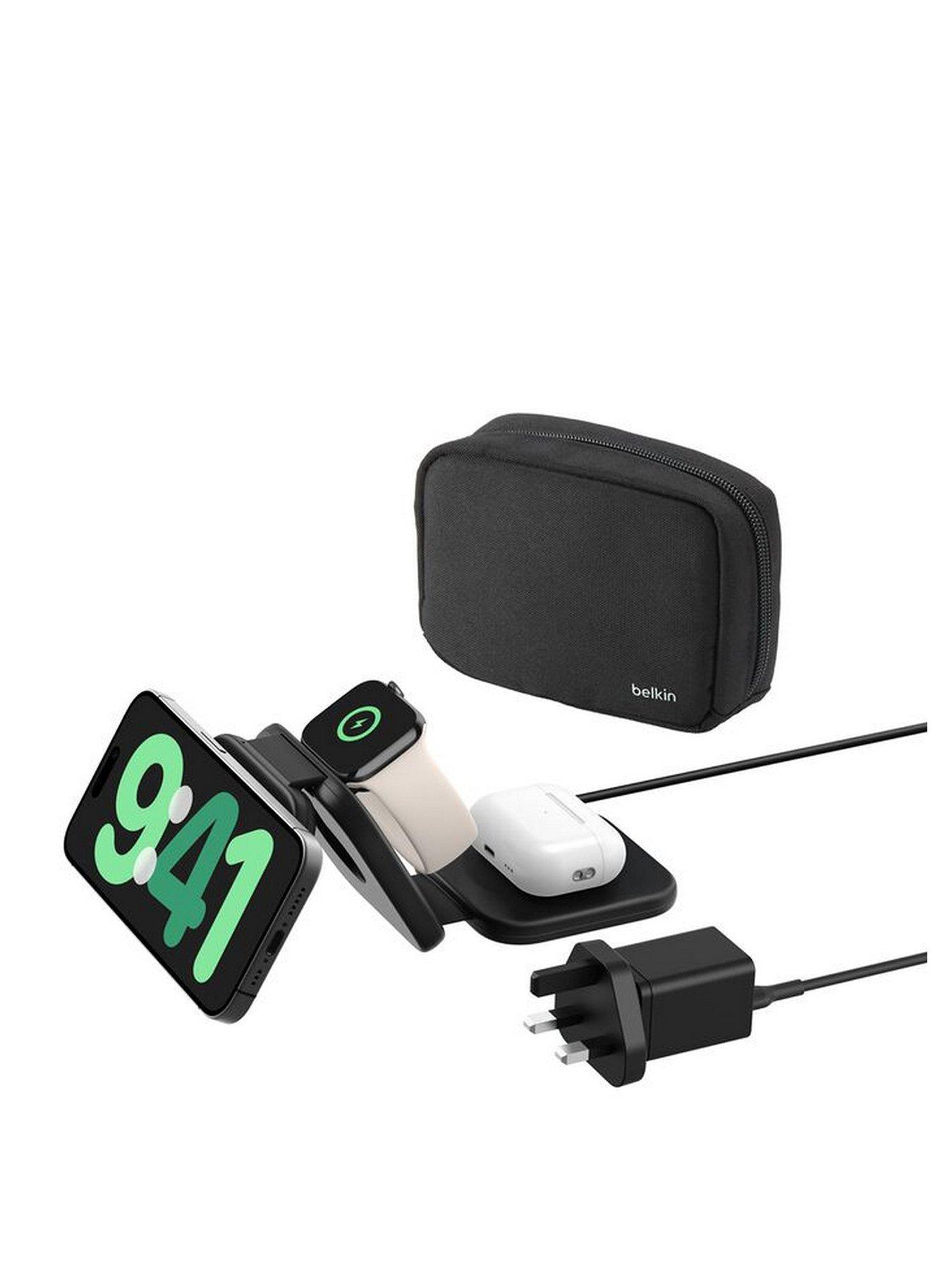 Image 1 of 7 of Belkin Boost Charge Pro 3 In 1 Folding Travel Wireless Charging Pad With Qi2 Magnetic 15W