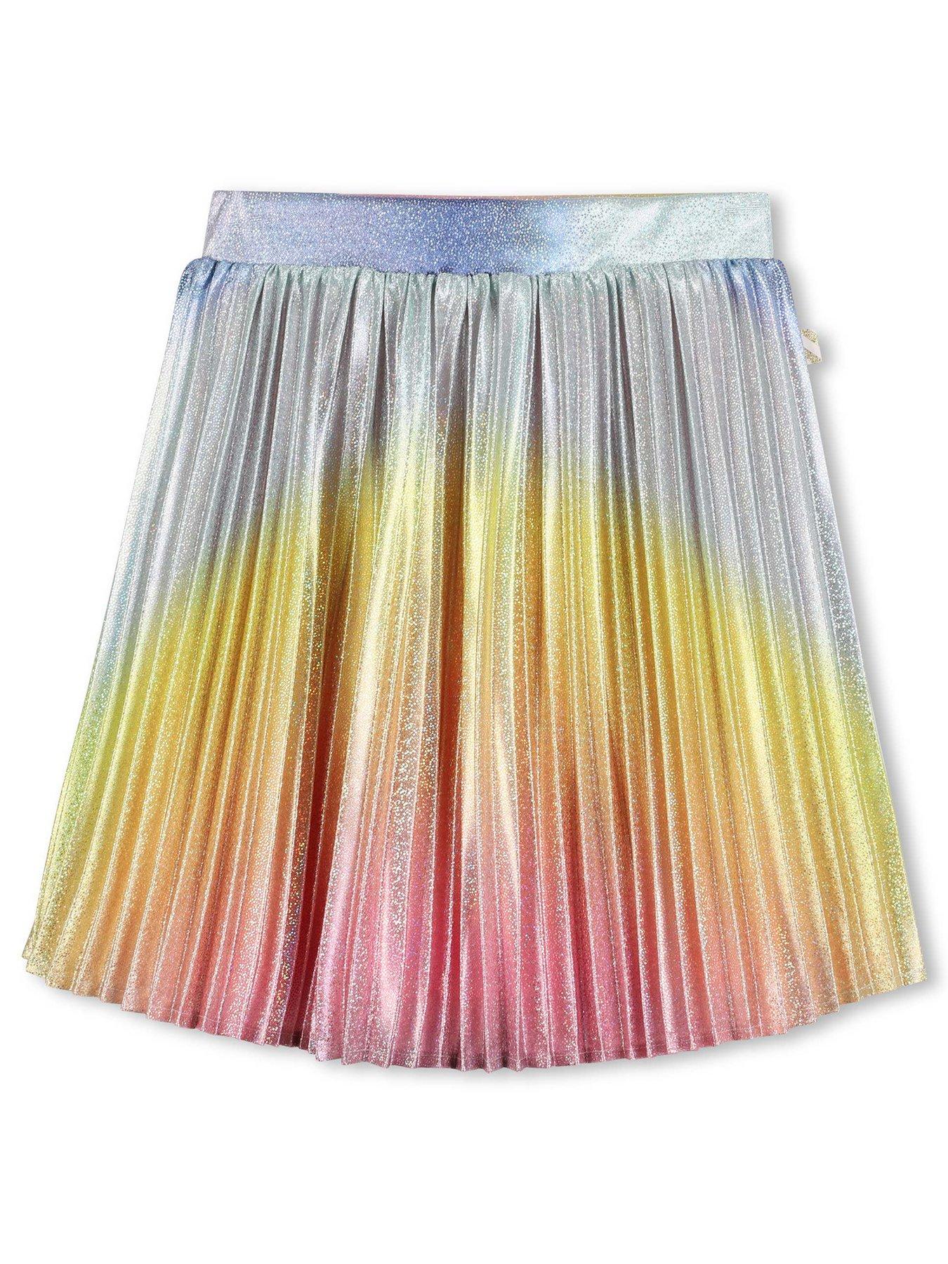 Billieblush Girls Shiny Gradient Pleat Skirt