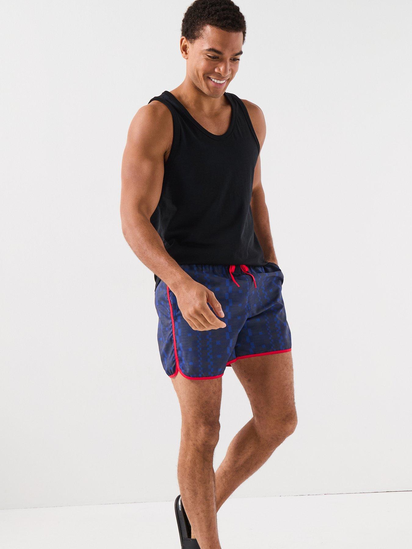 adidas Mens Tom Daley Swim Shorts Blue Very