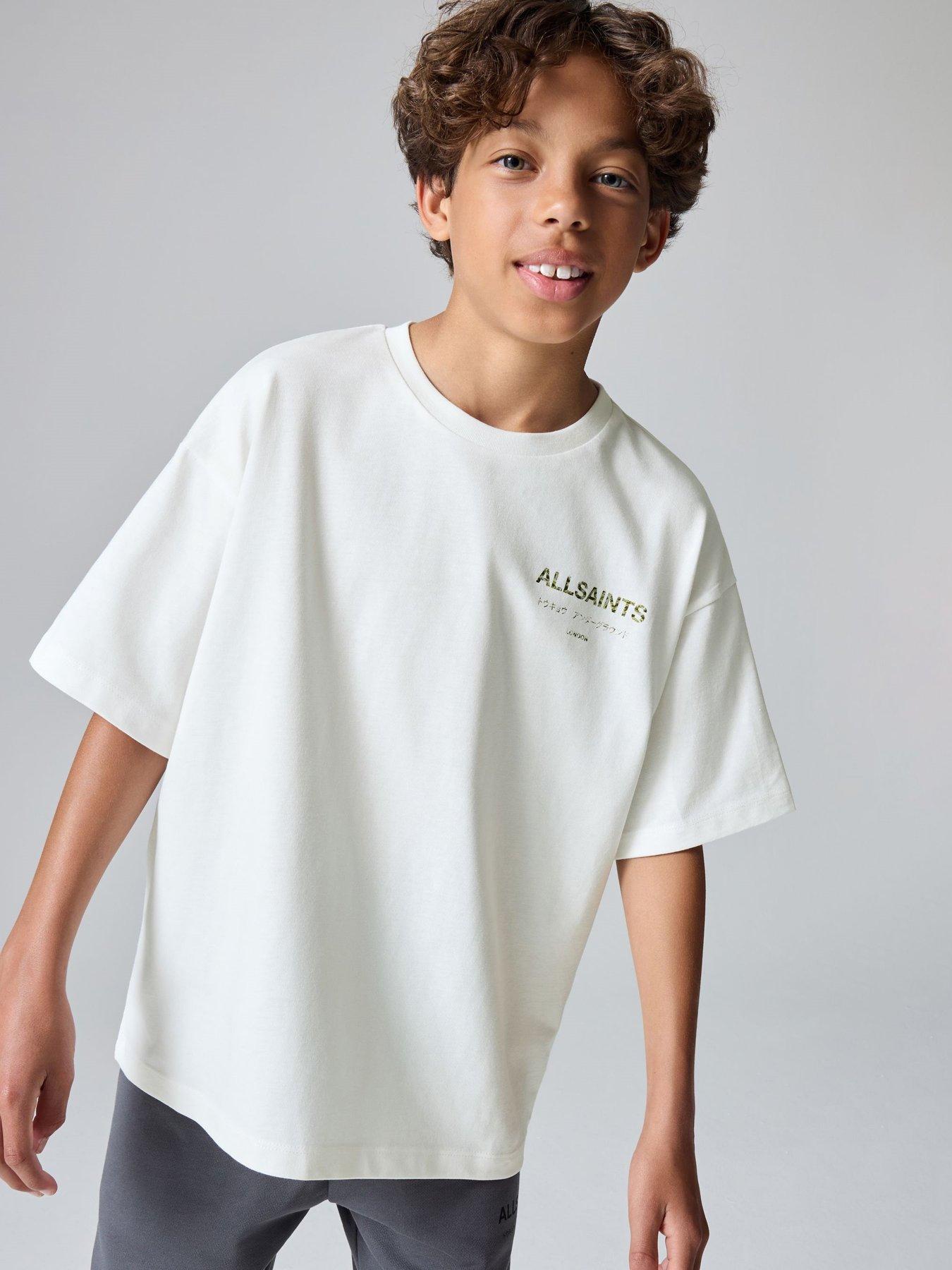 smALLSAINTS Boys Underground Camo Print T-Shirt - White