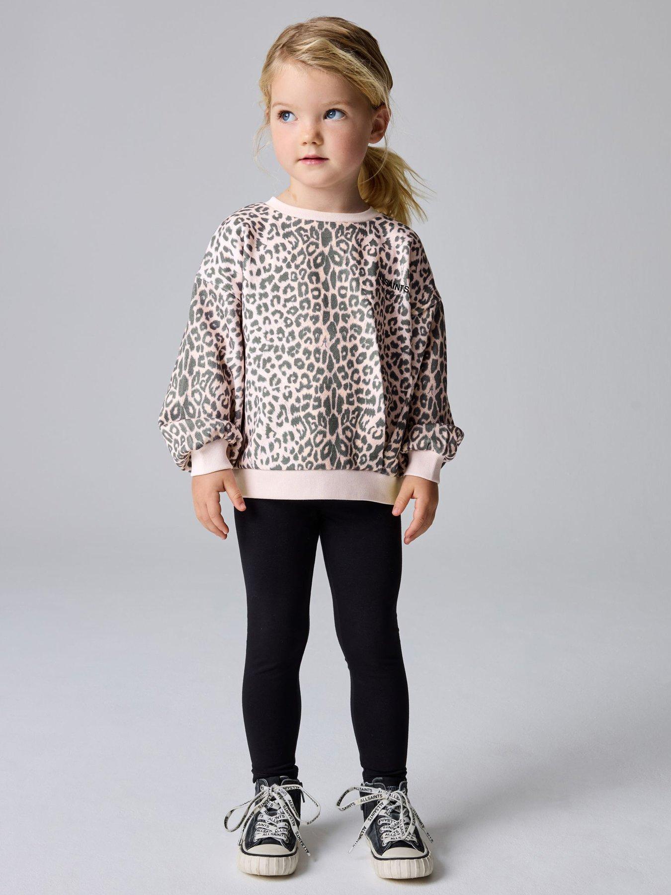 smALLSAINTS Girls Sweat Top Set, Pink, Size Age: 1.5-2 Years