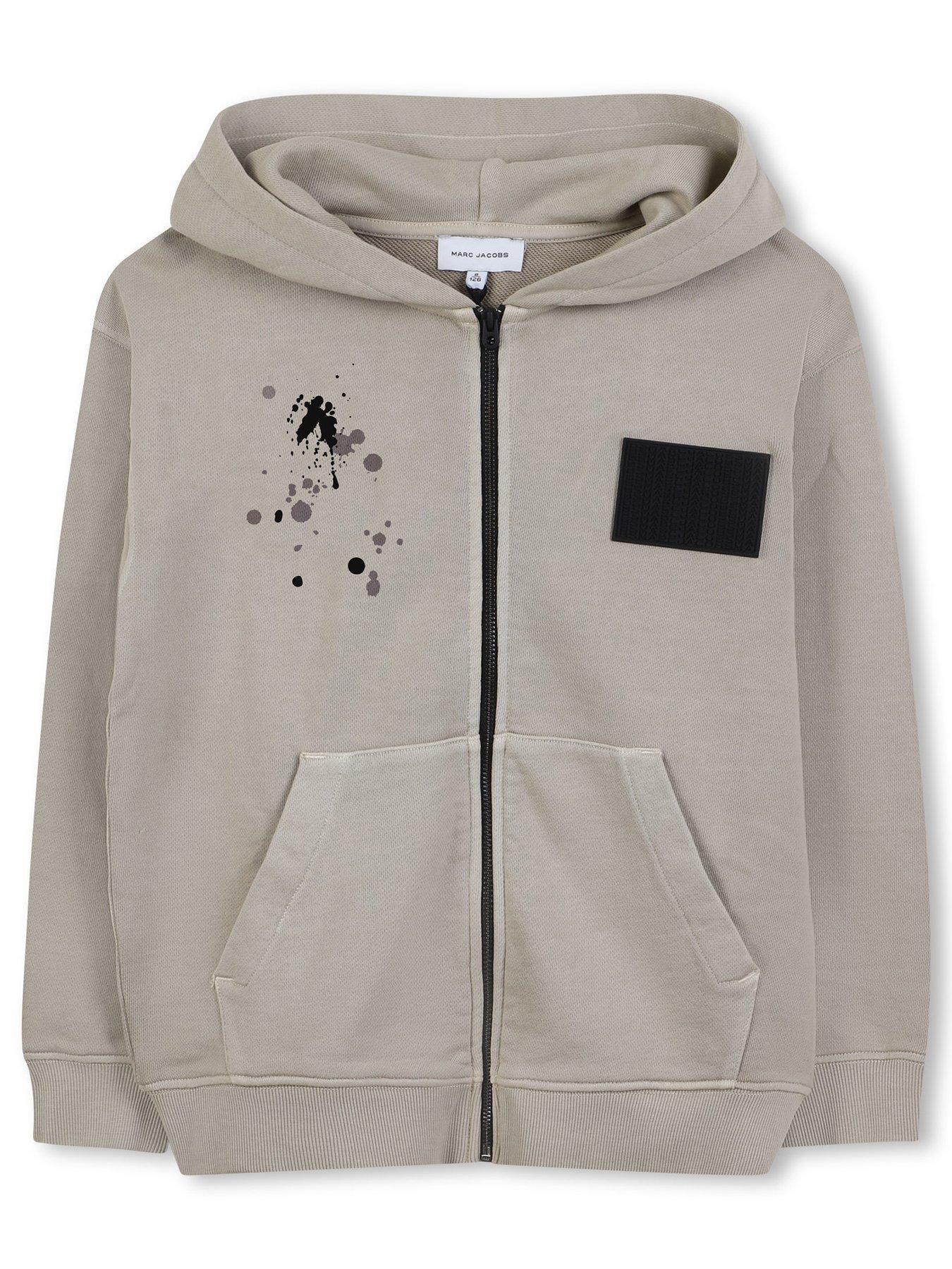 MARC JACOBS Boys Zip Through Hoodie - Beige