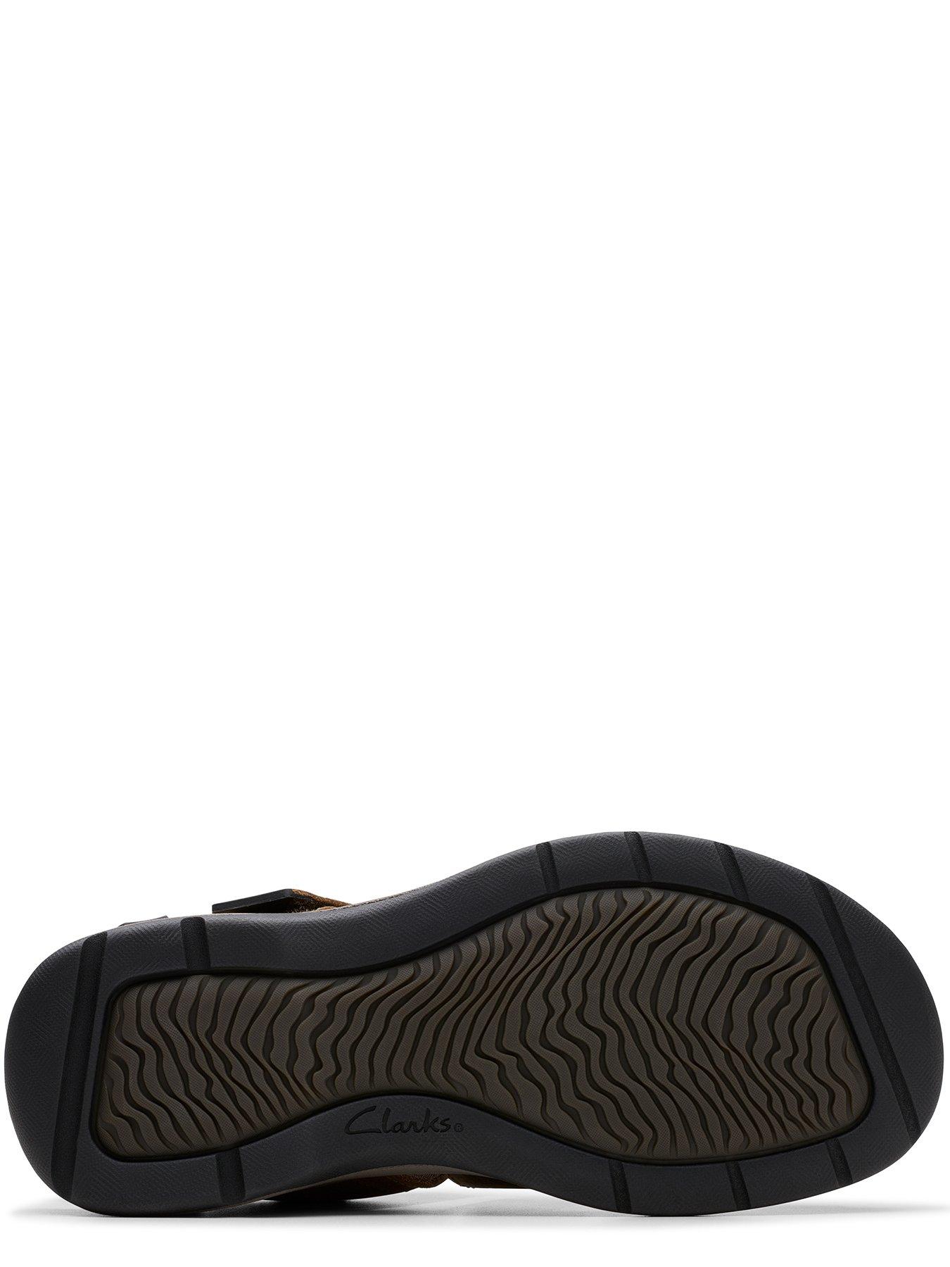 Sandali bassi da uomo Saltway Edge in pelle marrone scuro