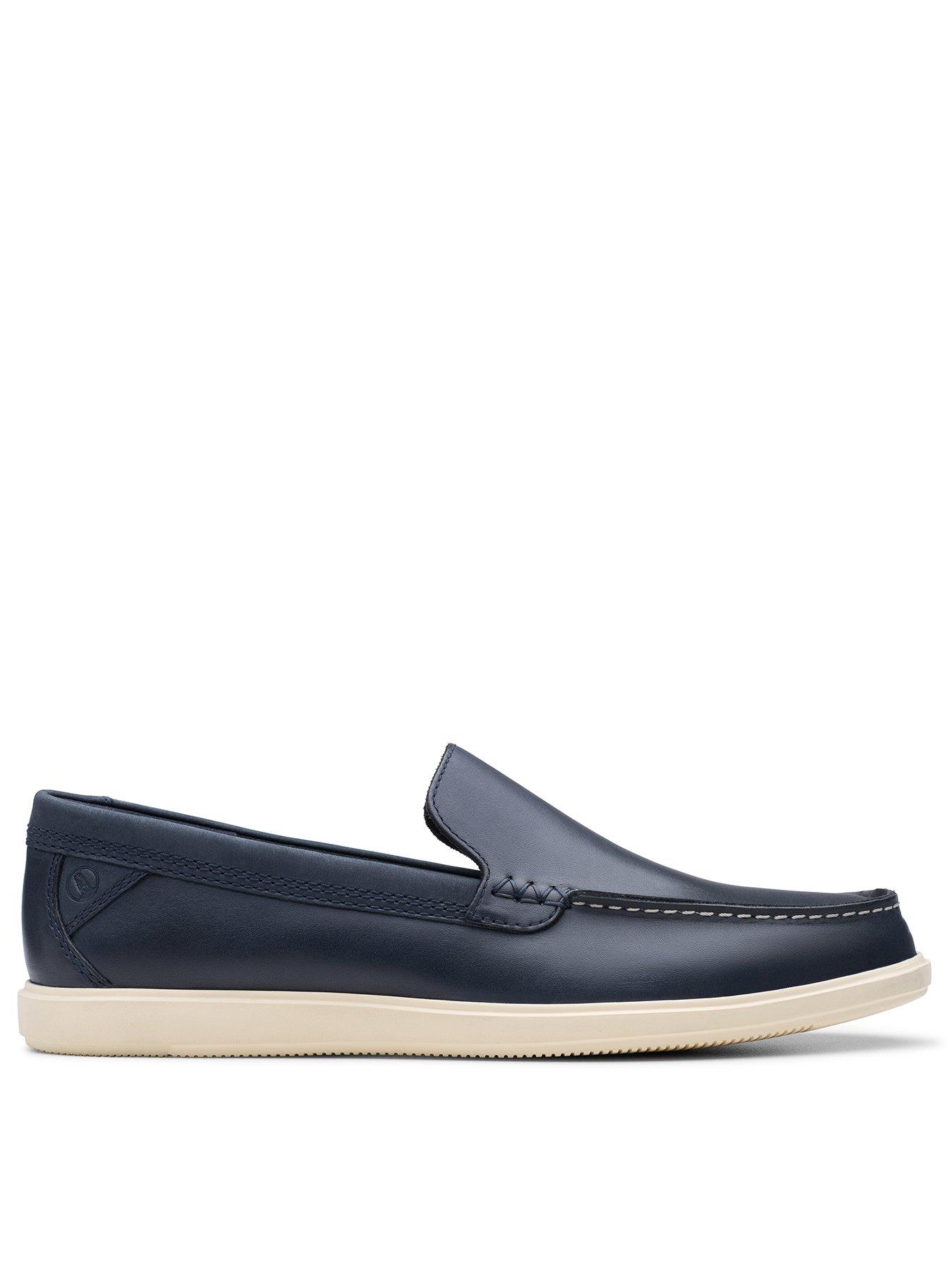 undefined Bratton Leather Loafers - Navy