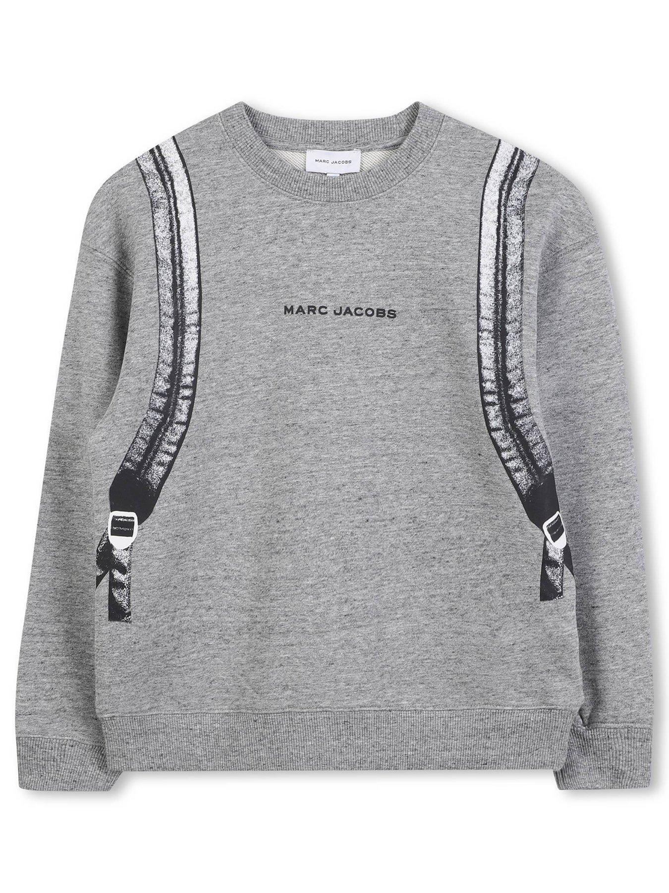 MARC JACOBS Boys Backpack Print Sweatshirt - Grey