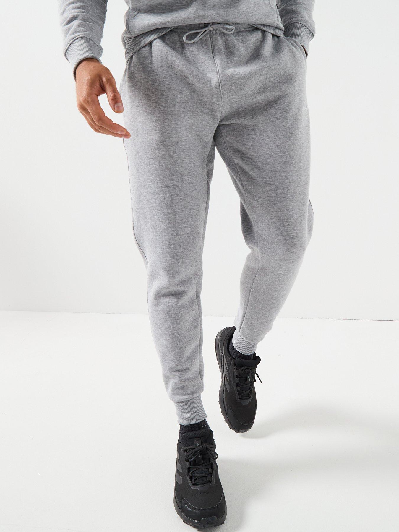 Image 1 of 6 of Gym King Mens Fundamental Linear Jogger - White