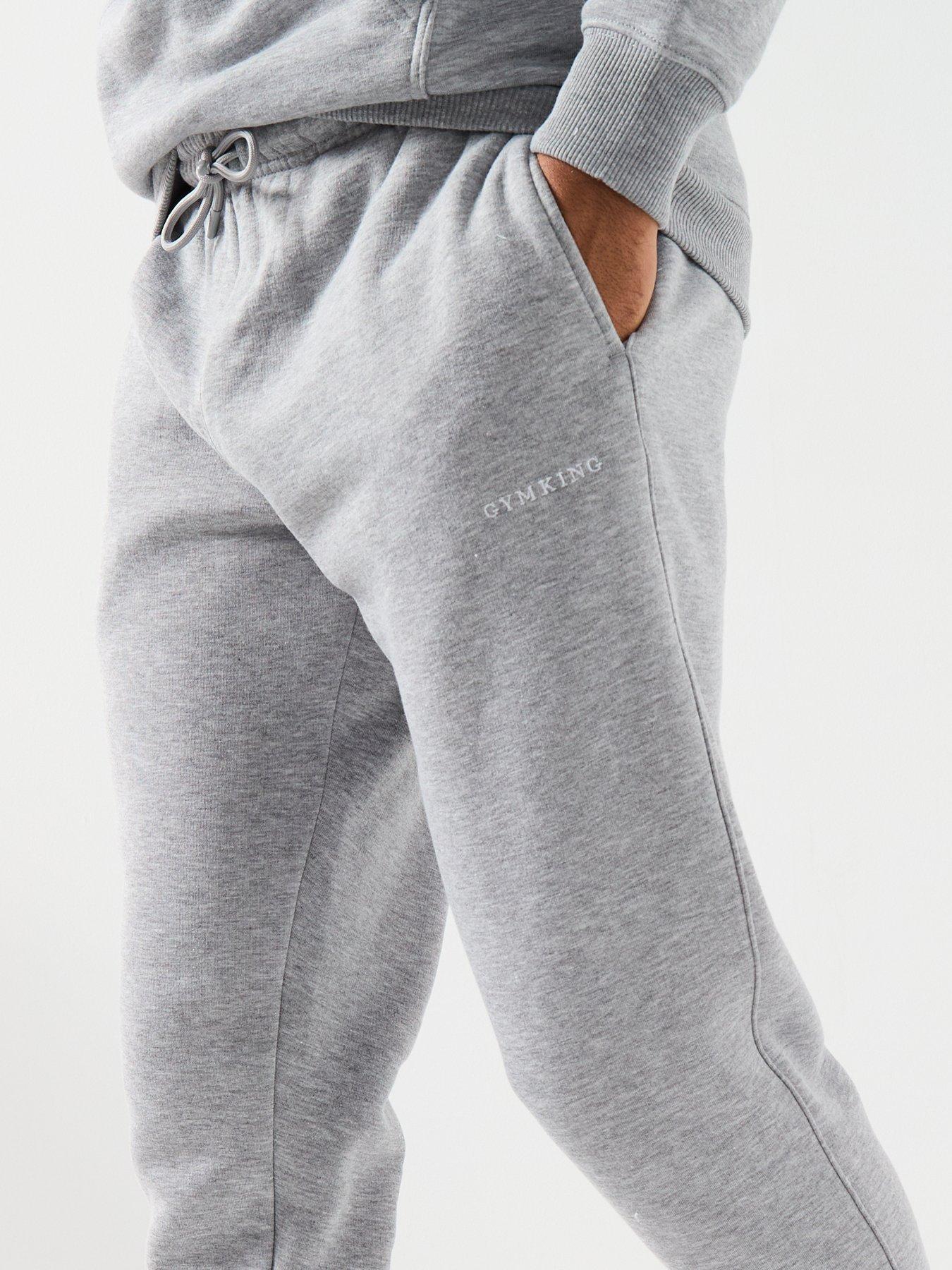 Image 4 of 6 of Gym King Mens Fundamental Linear Jogger - White