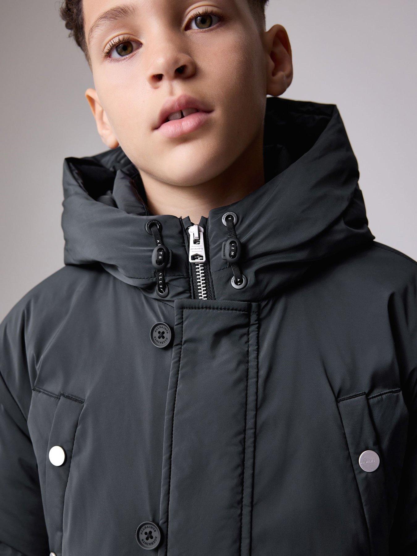 smALLSAINTS Boys Duffle Padded Coat Black Very