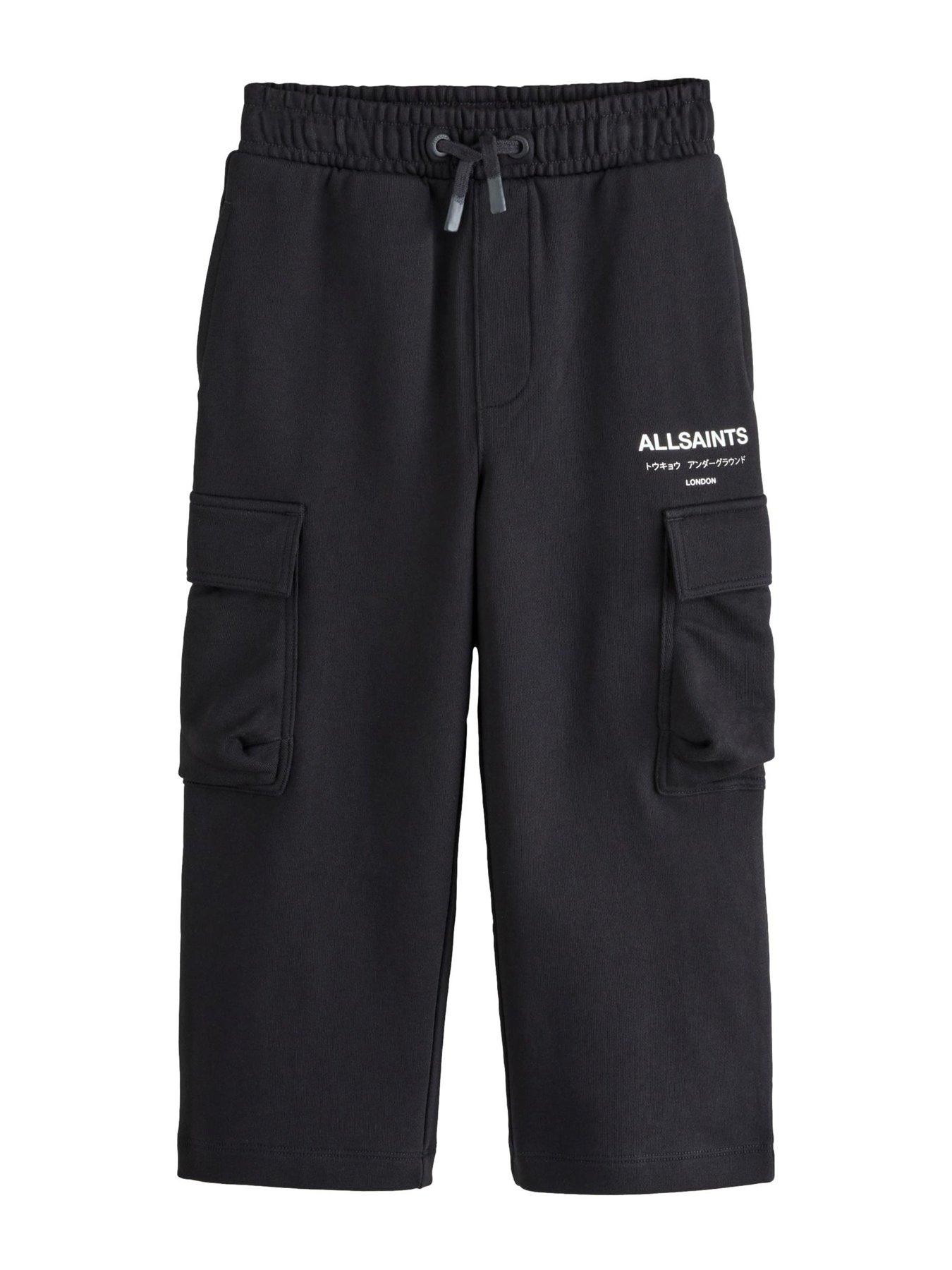 Image 5 of 6 of smALLSAINTS Boys Logo Cargo Joggers - Black
