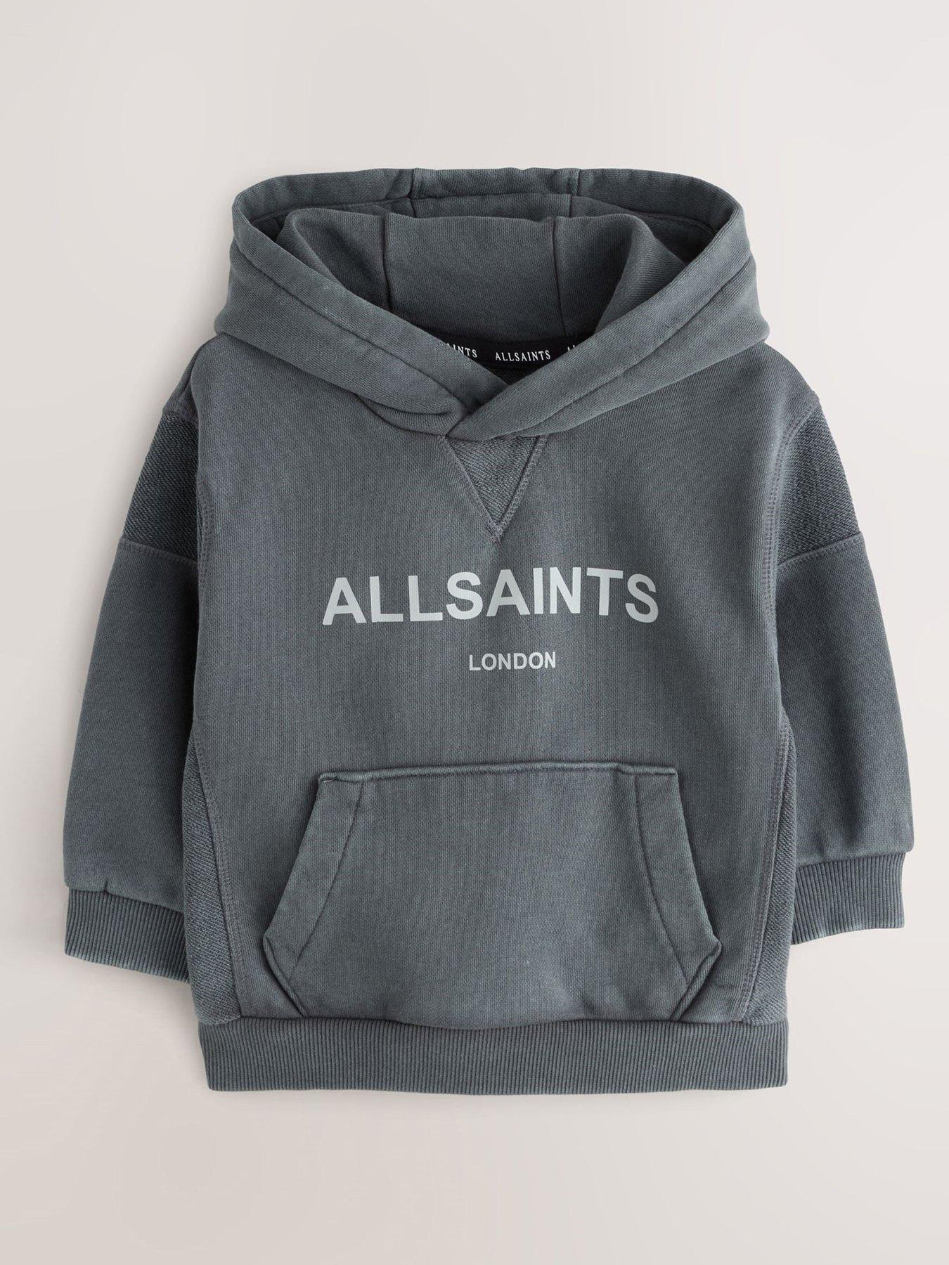 smALLSAINTS Girls Logo Wash Hoodie - Grey