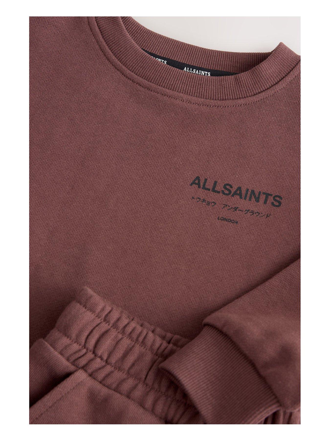Image 3 of 6 of smALLSAINTS Boys Underground Sweat Set - Dark Red