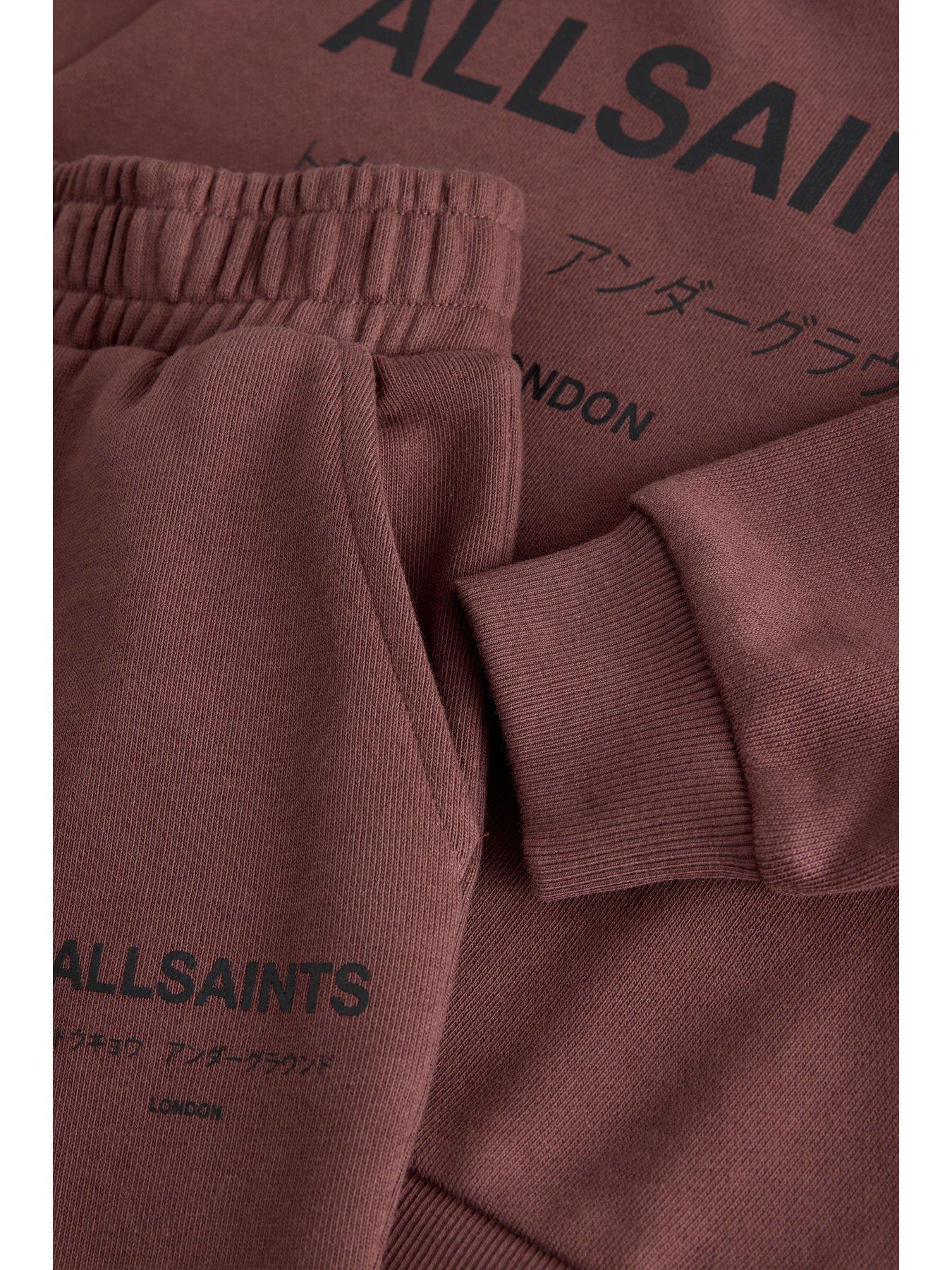 Image 4 of 6 of smALLSAINTS Boys Underground Sweat Set - Dark Red