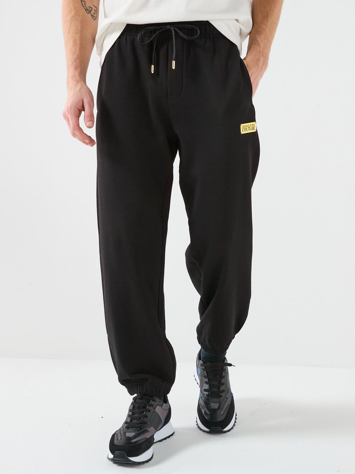 Versace Jeans Couture Metal Placket Joggers - Black