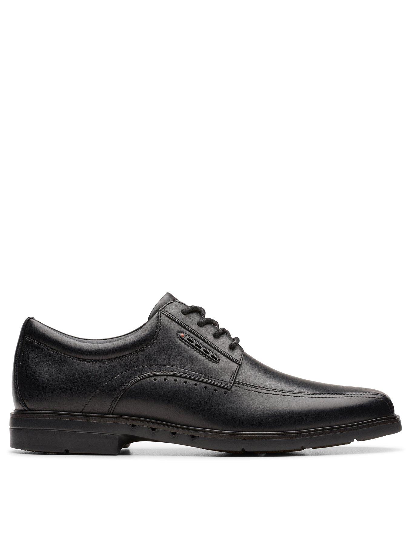 undefined Un Kendric Way Leather Lace Up Oxford Shoes - Black