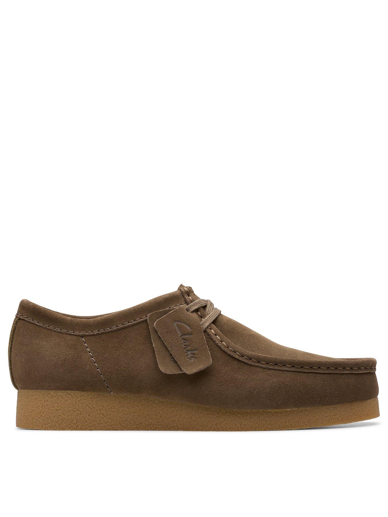 Clarks Wallabee Evo Suede Lace Up Shoes Brown Very