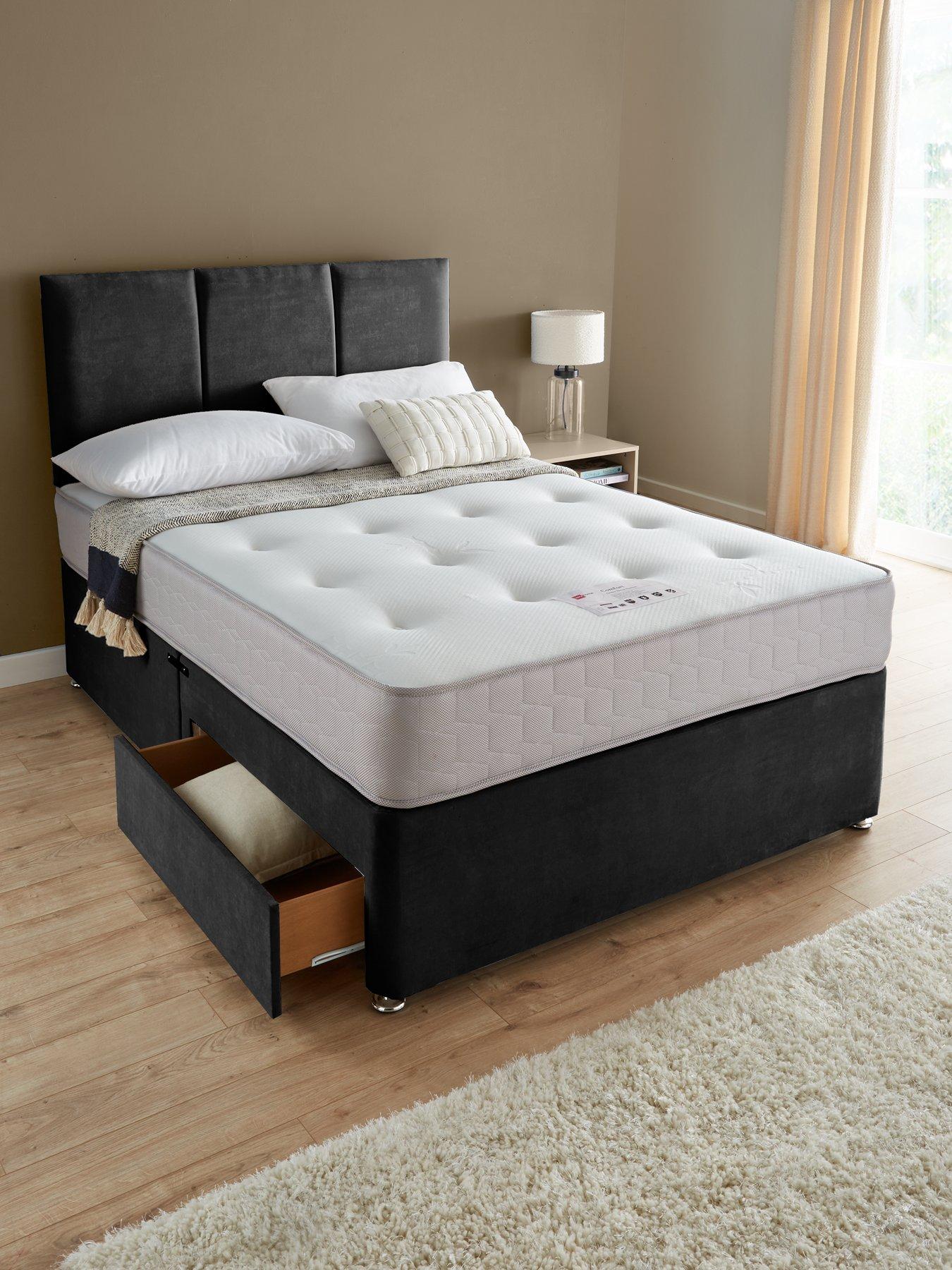 The Very Collection Sheridan Double Divan  &  Hb With 2 Drawers  &  Comfort Memory Mattress - FSC® Certified