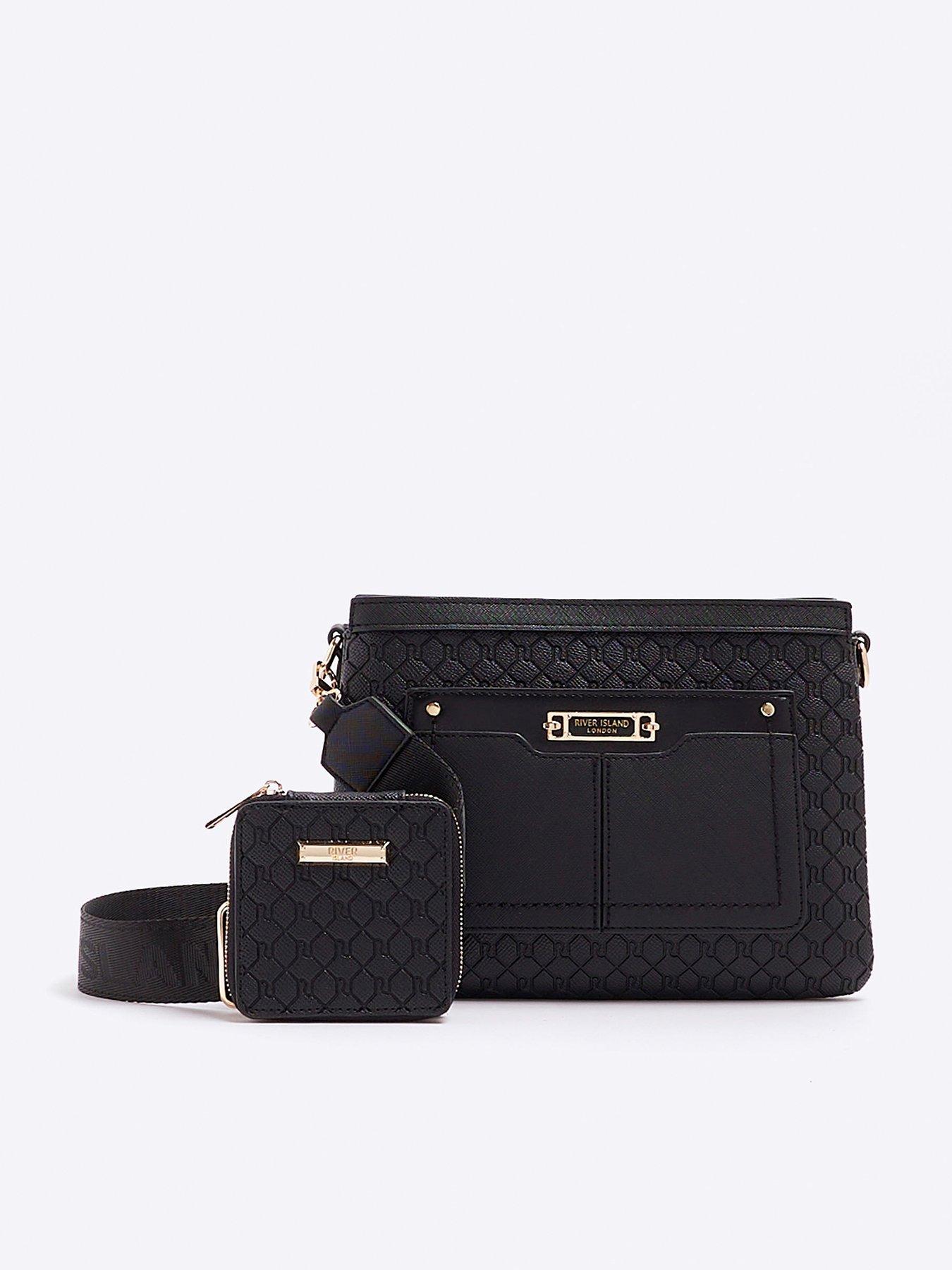 undefined 2934 Monogram Tri Comp Cross Body Bag - Black