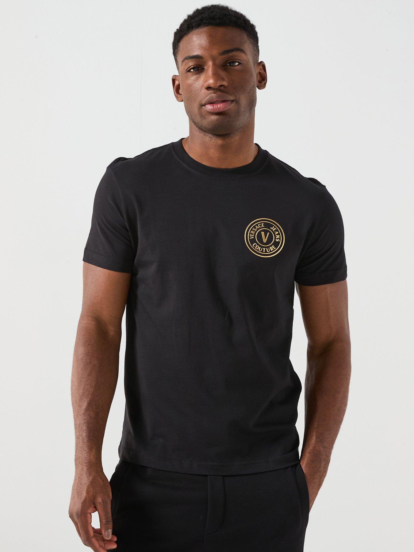 Versace Jeans Couture Versace Jeans Couture V Emblem Logo T-shirt - Black
