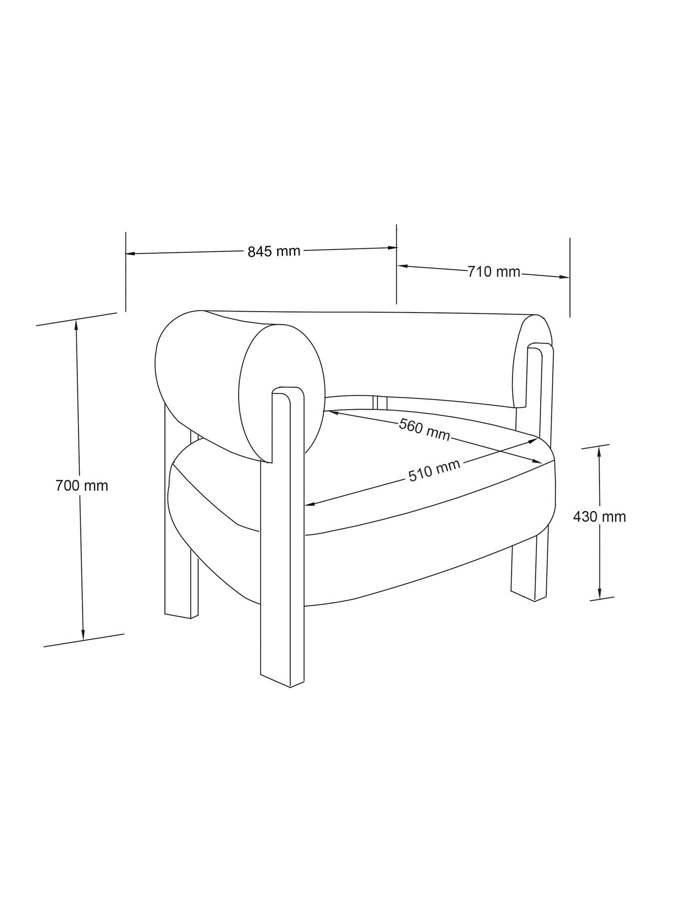 Image 7 of 7 of The Very Collection Nori Accent Chair - FSC&reg; Certified