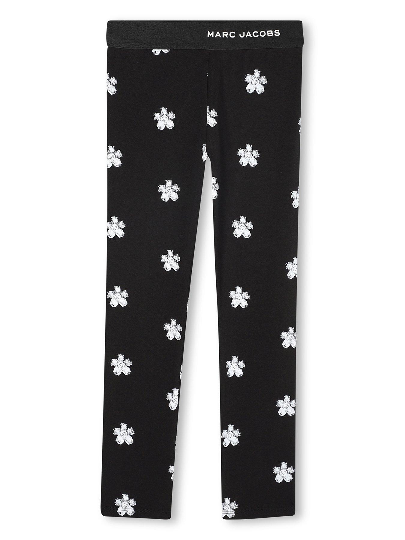 MARC JACOBS Girls Daisy Leggings, Black, Size Age: 10 Years