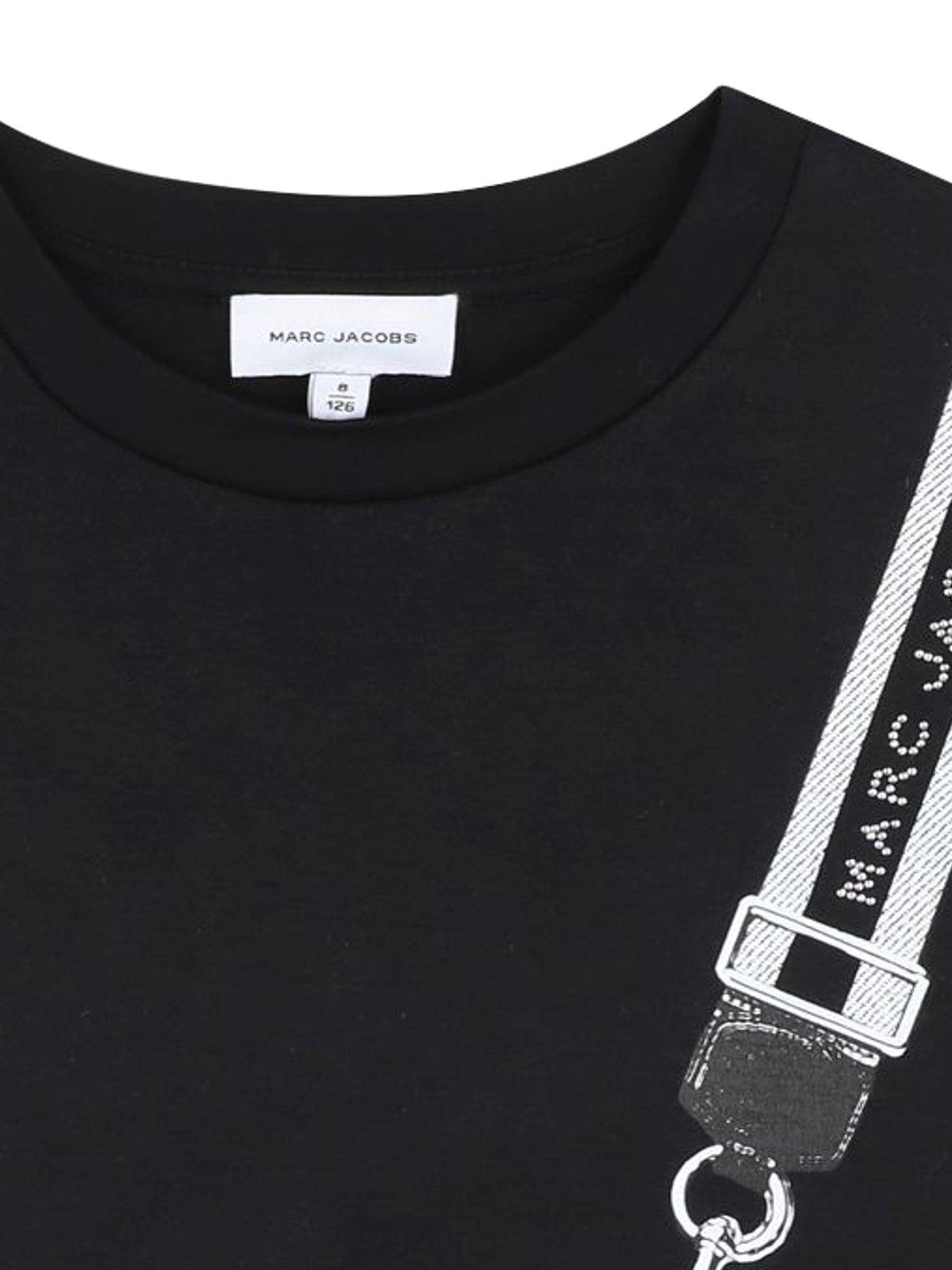 Image 3 of 3 of MARC JACOBS Girls Snapshot Bag Long Sleeve Dress - Black