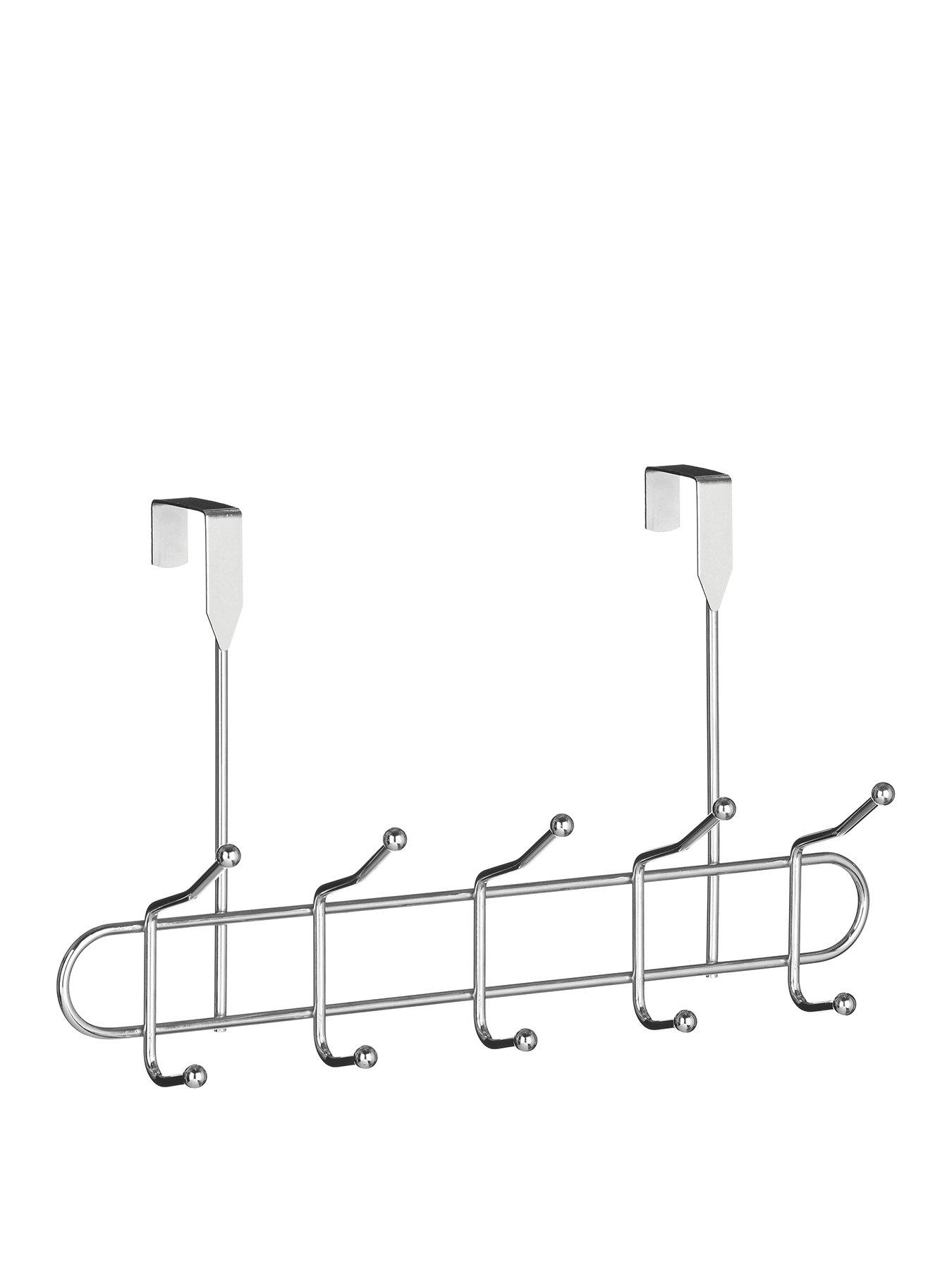 Image 1 of 2 of Interiors By Premier Deluxe Chrome 10 Hook Over Door Hanger