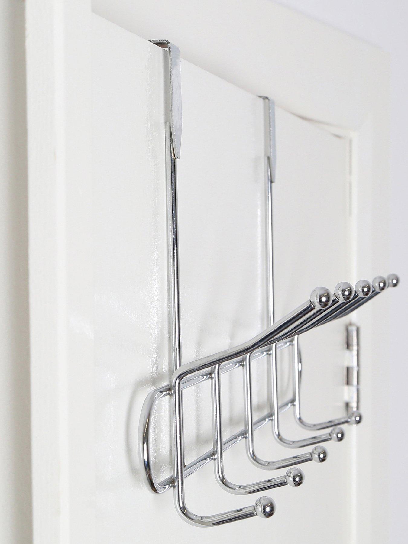Image 2 of 2 of Interiors By Premier Deluxe Chrome 10 Hook Over Door Hanger