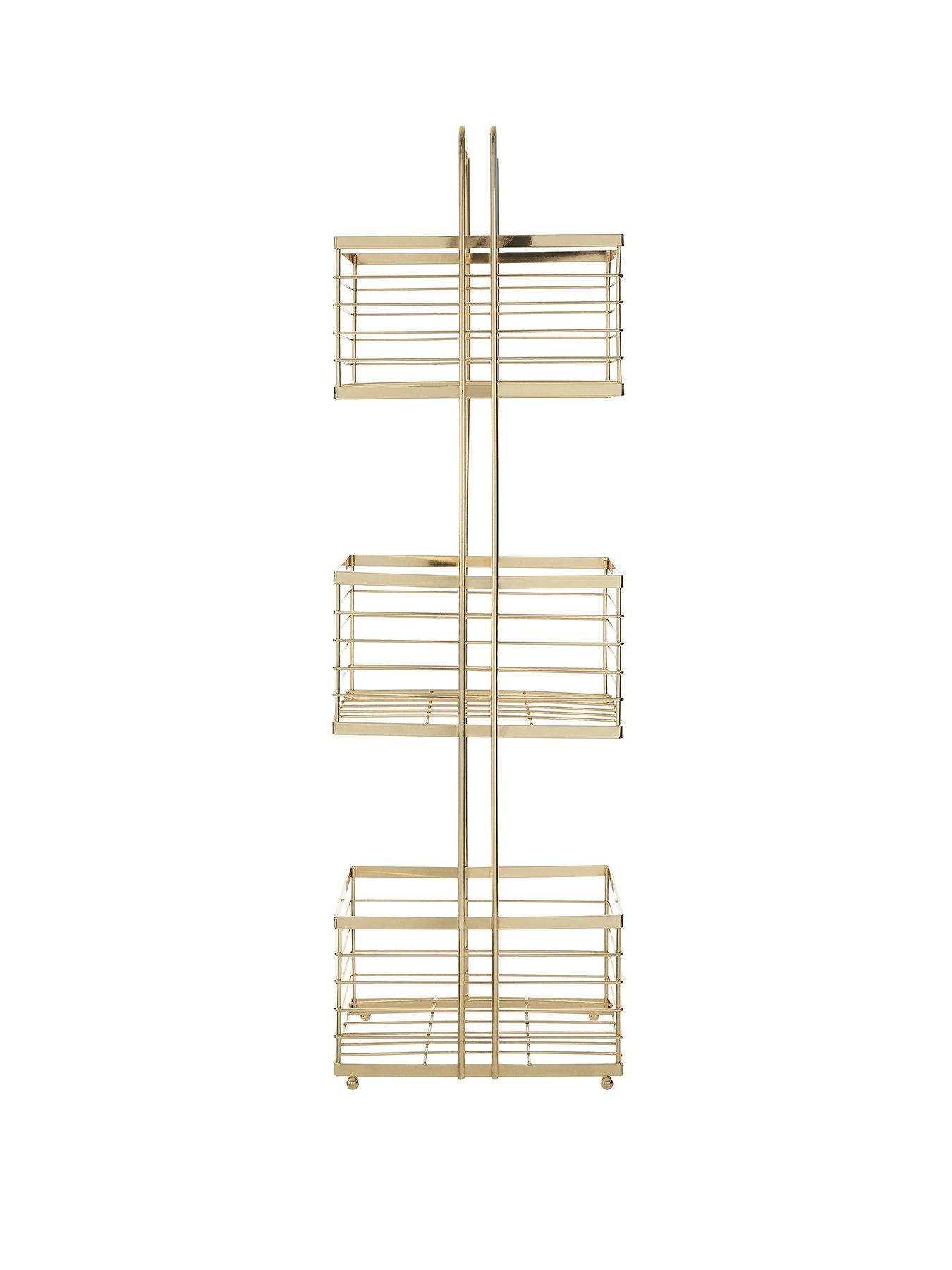 Image 1 of 5 of Interiors By Premier Dara Gold Rectangular Storage Caddy