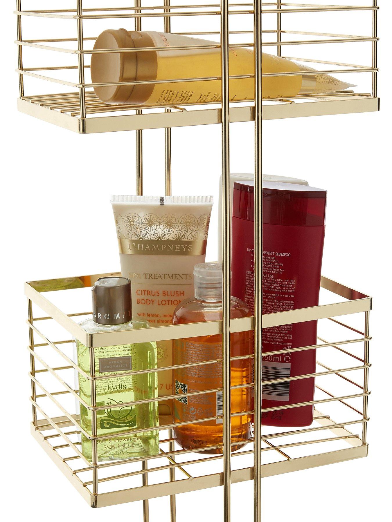 Image 3 of 5 of Interiors By Premier Dara Gold Rectangular Storage Caddy