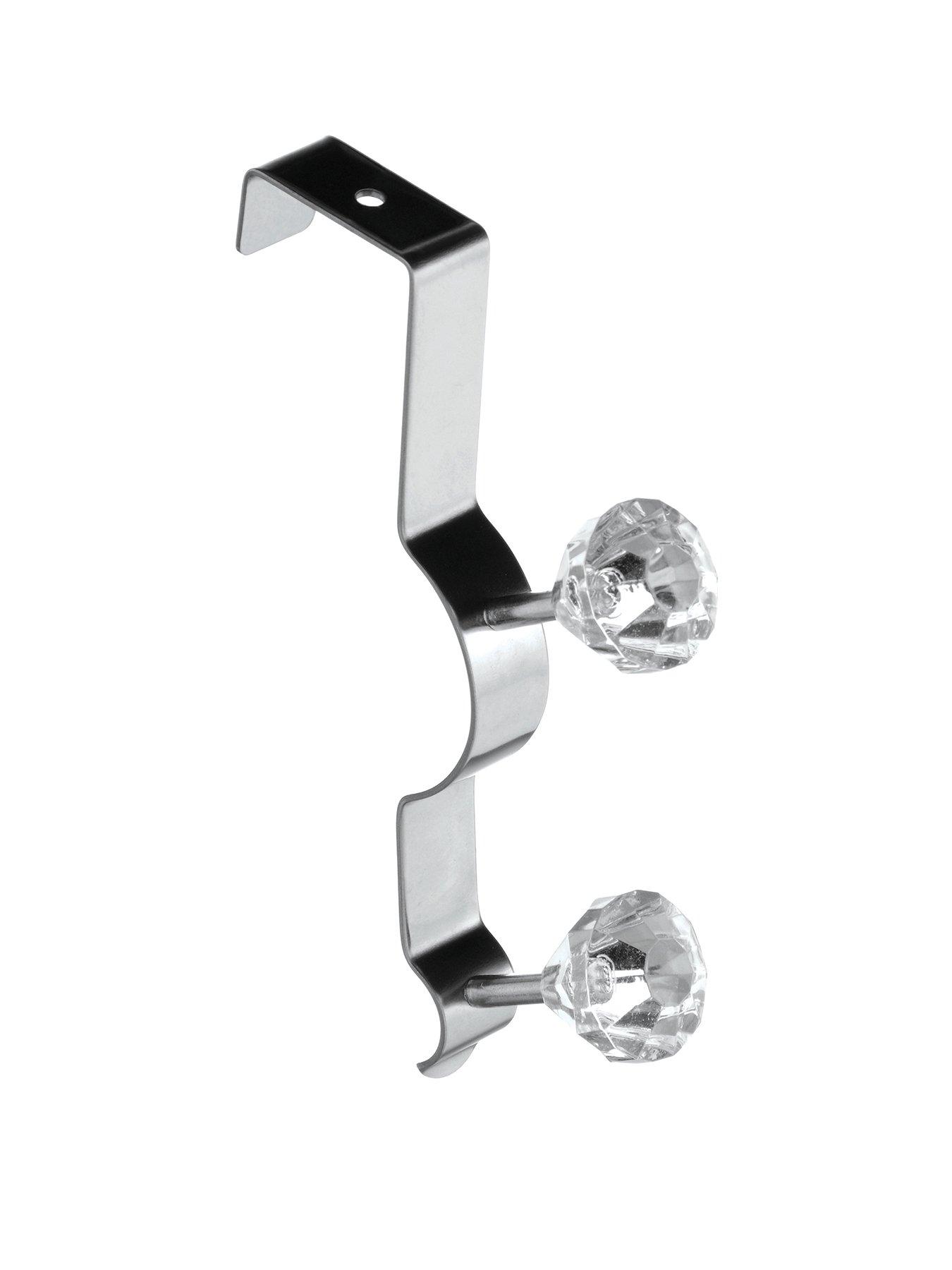 Interiors By Premier Over Door Clear Diamantes Double Hook
