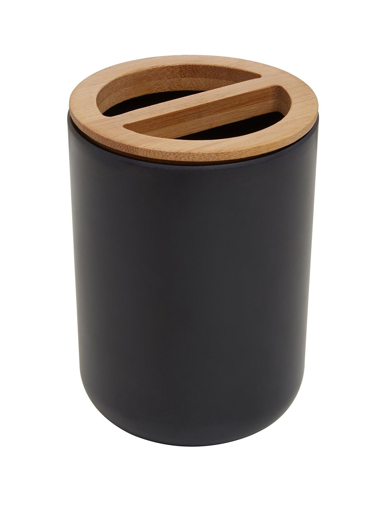 Image 1 of 3 of Interiors By Premier Canyon Black Toothbrush Holder