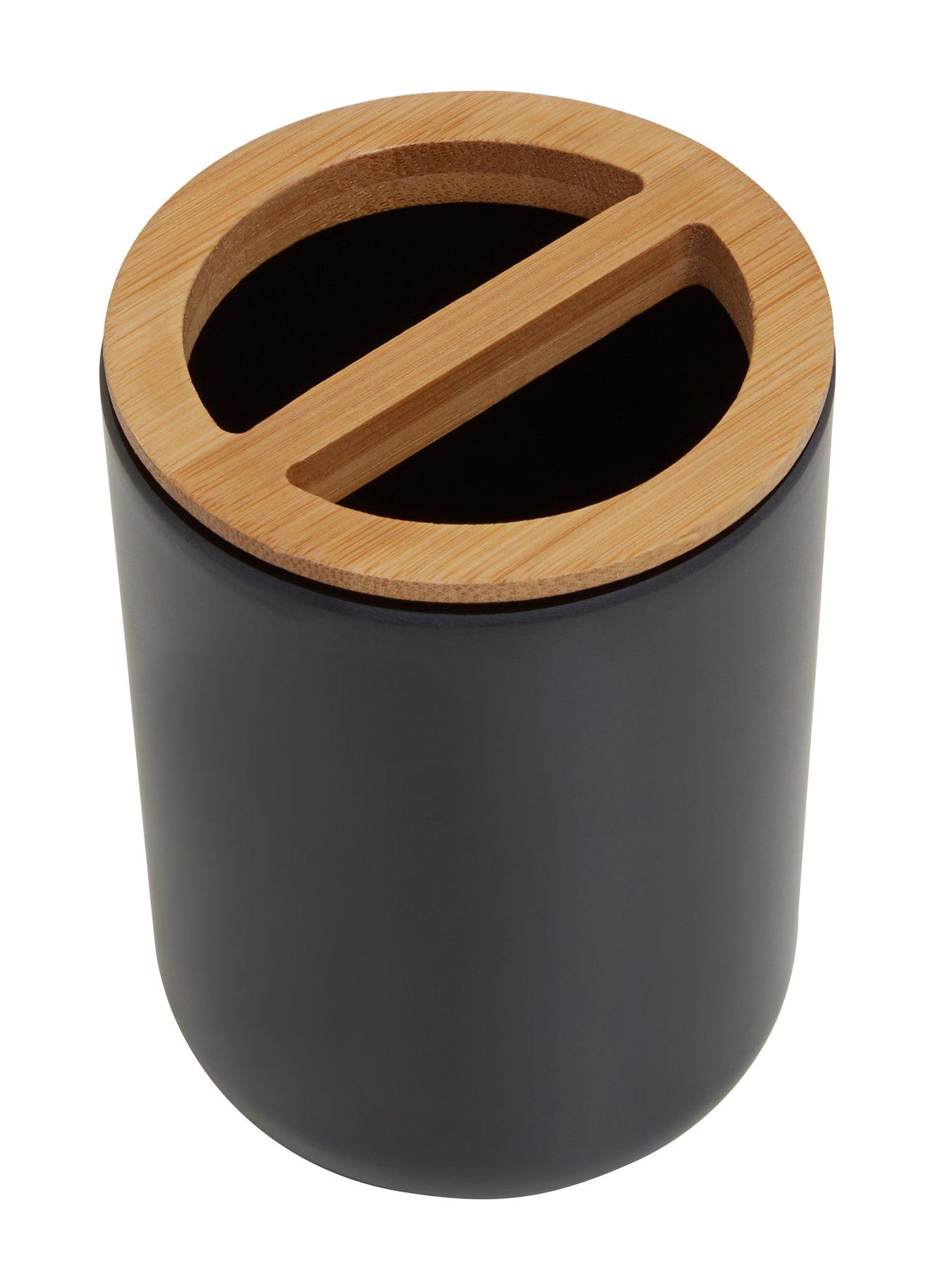 Image 2 of 3 of Interiors By Premier Canyon Black Toothbrush Holder